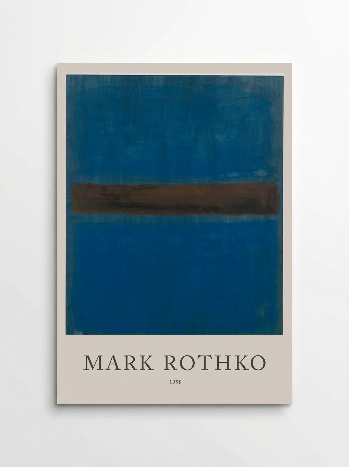 Untitled (Blue, Brown, Blue) - Mark Rothko - Poster
