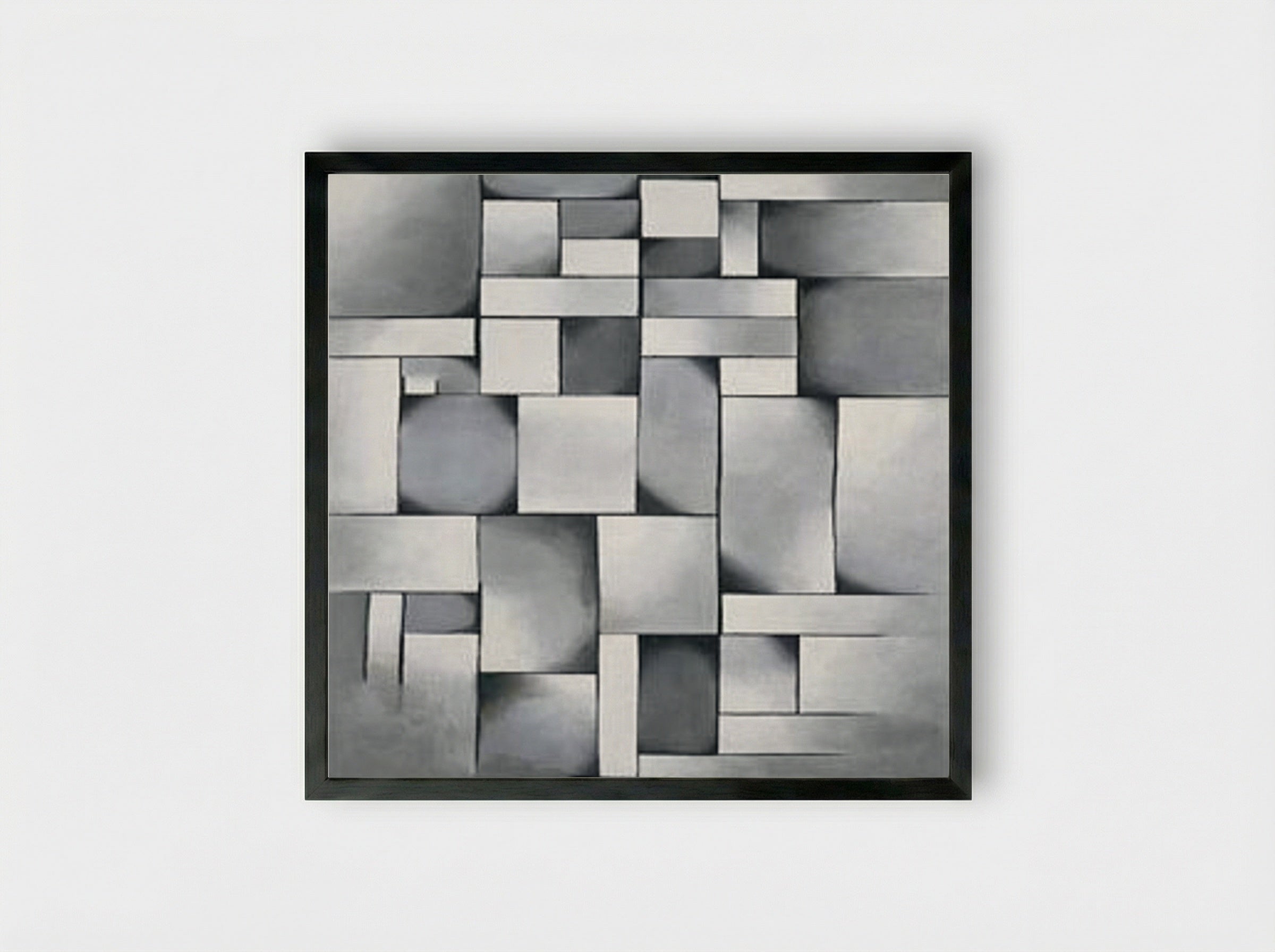 Composition in Gray (Rag Time) - Theo van Doesburg - Framed Print Black