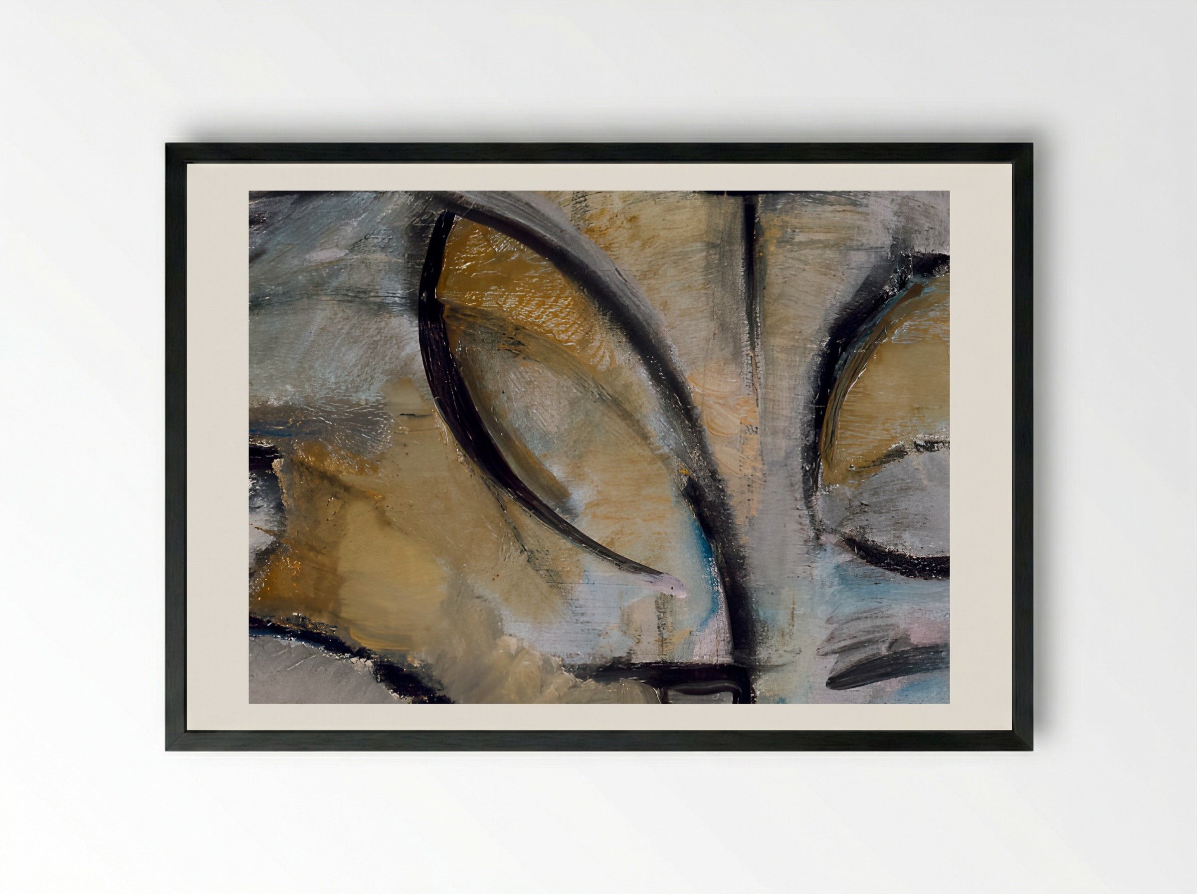 The Flowering Apple Tree - Piet Mondrian - Framed Print Black