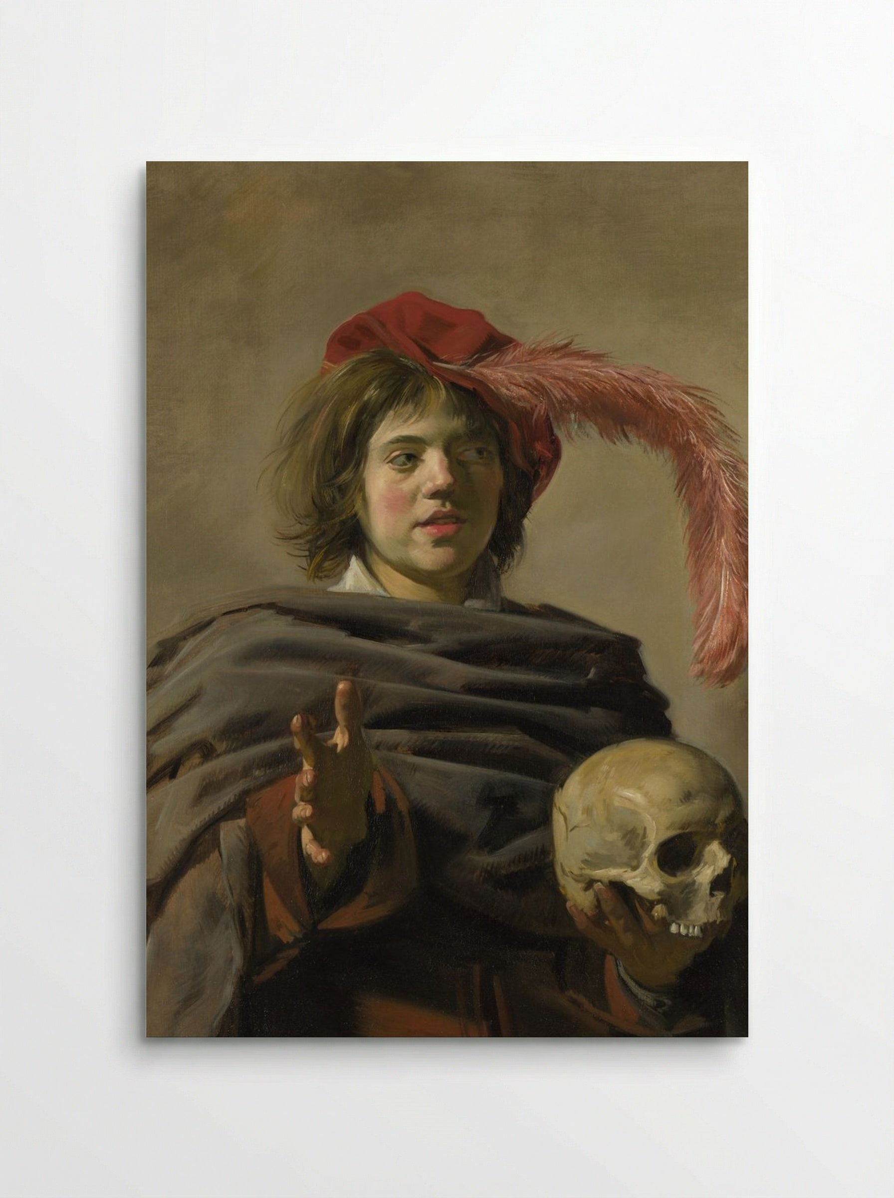 Young Man with a Skull (Vanitas) - Frans Hals - Poster