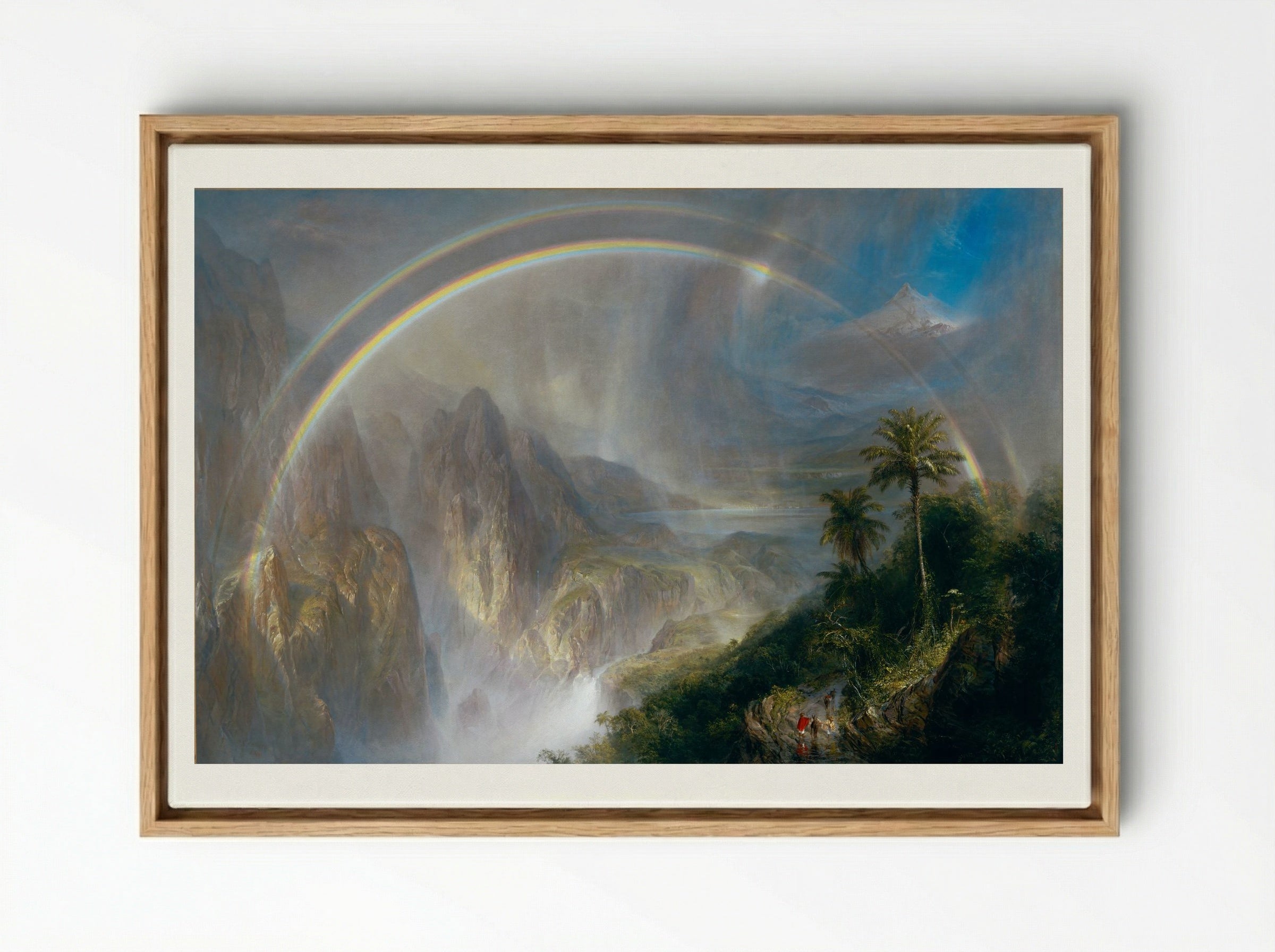Rainy Season in the Tropics - Frederic Edwin Church - Framed Canvas Wood