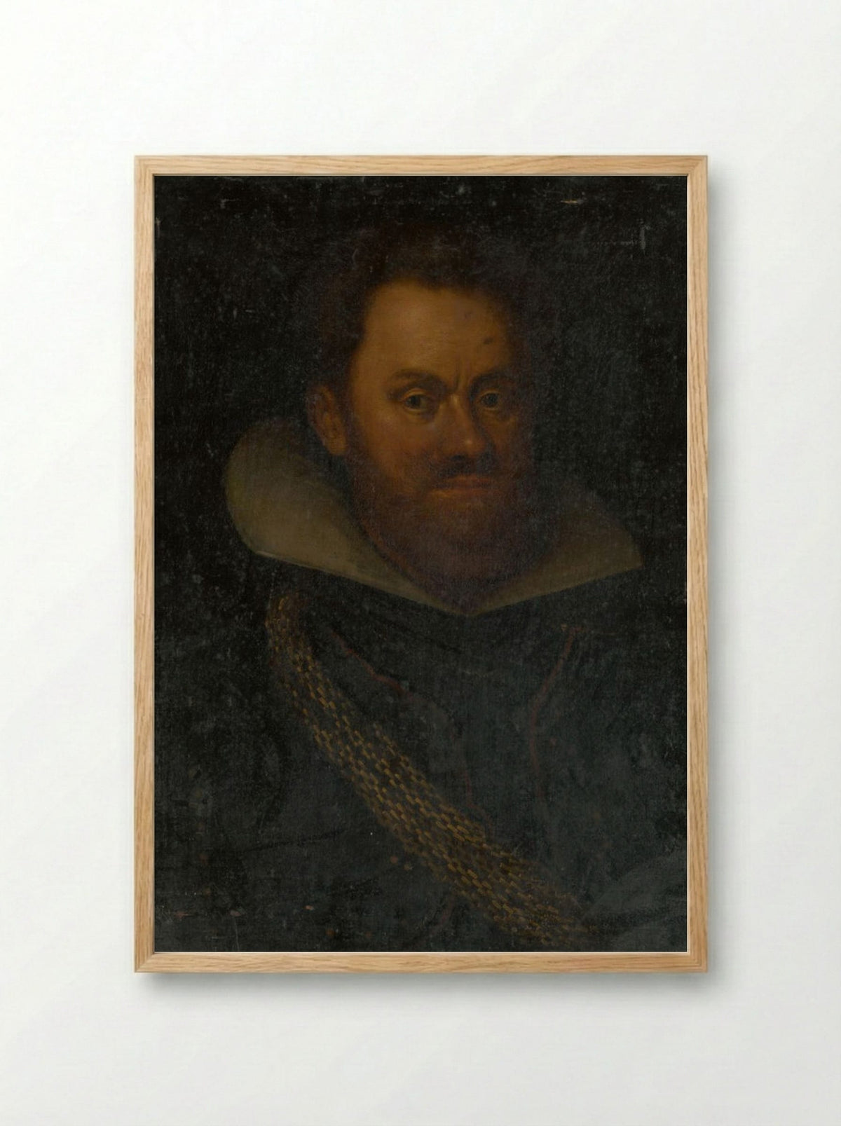 Portrait of an Old Nobleman - Fine Art Print - Framed Print Wood