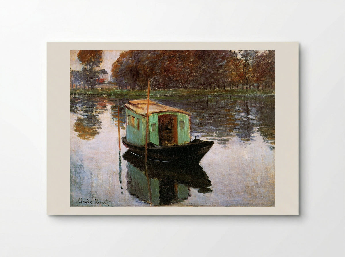 The Studio Boat - Claude Monet - Poster