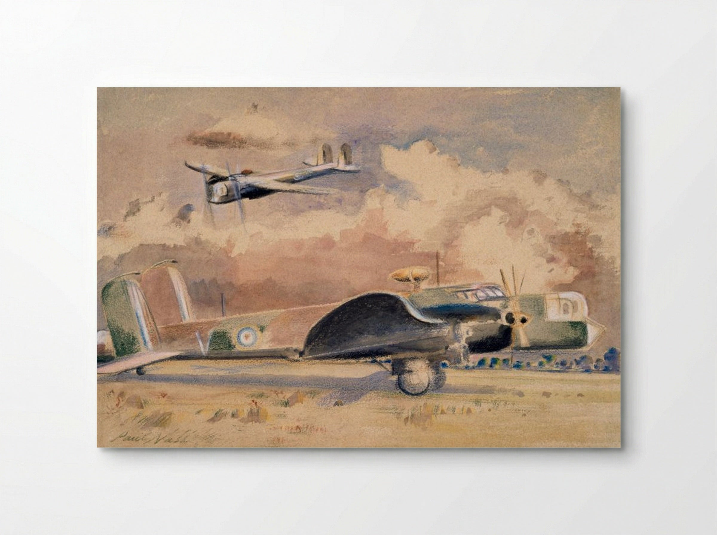 Whitley Bombers Sunning - Paul Nash - Poster