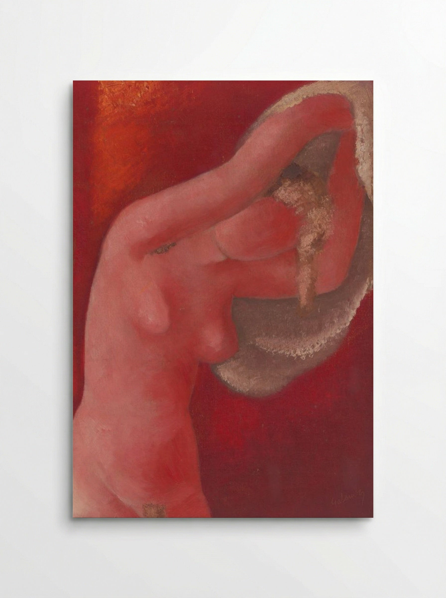 Woman Undressing - Mikuláš Galanda - Poster