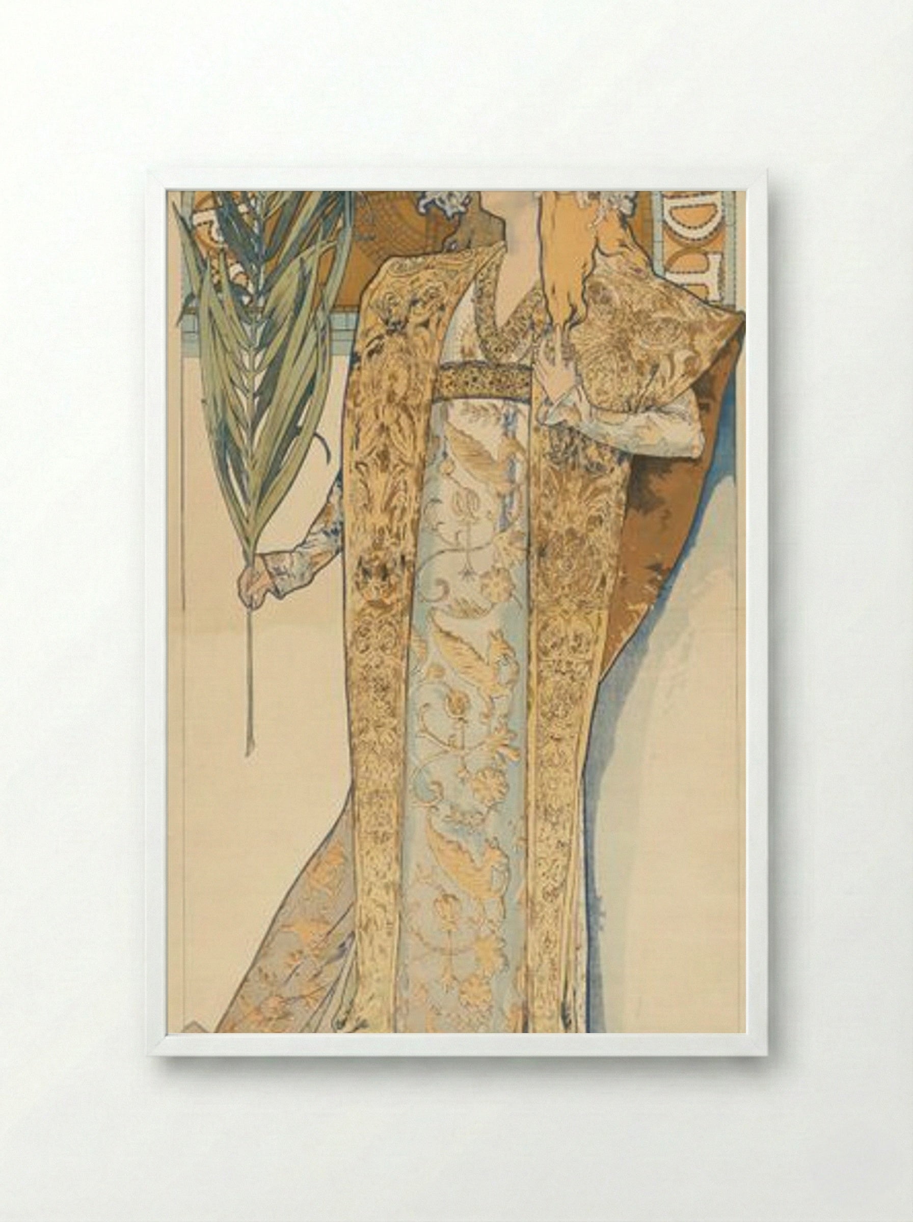 Gismonda - Alphonse Mucha - Framed Print White