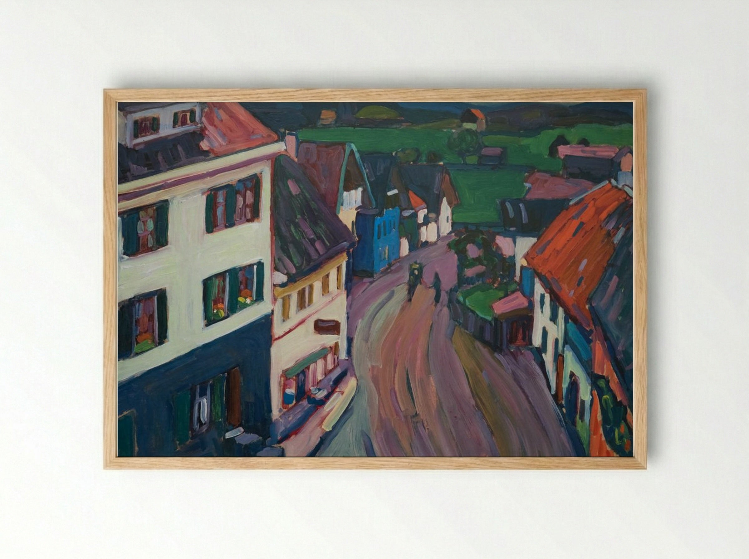 View from the Window of the Griesbräu - Alexej von Jawlensky - Framed Print Wood