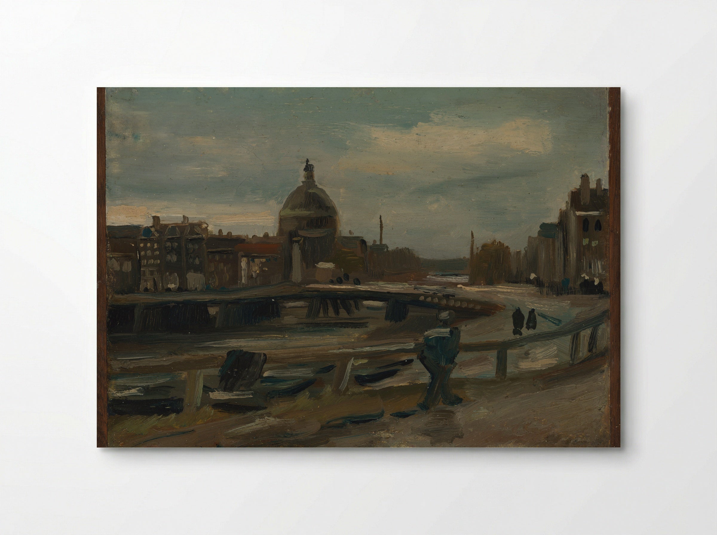 Het Singel bij de Lutherse Kerk te Amsterdam - Vincent van Gogh - Poster