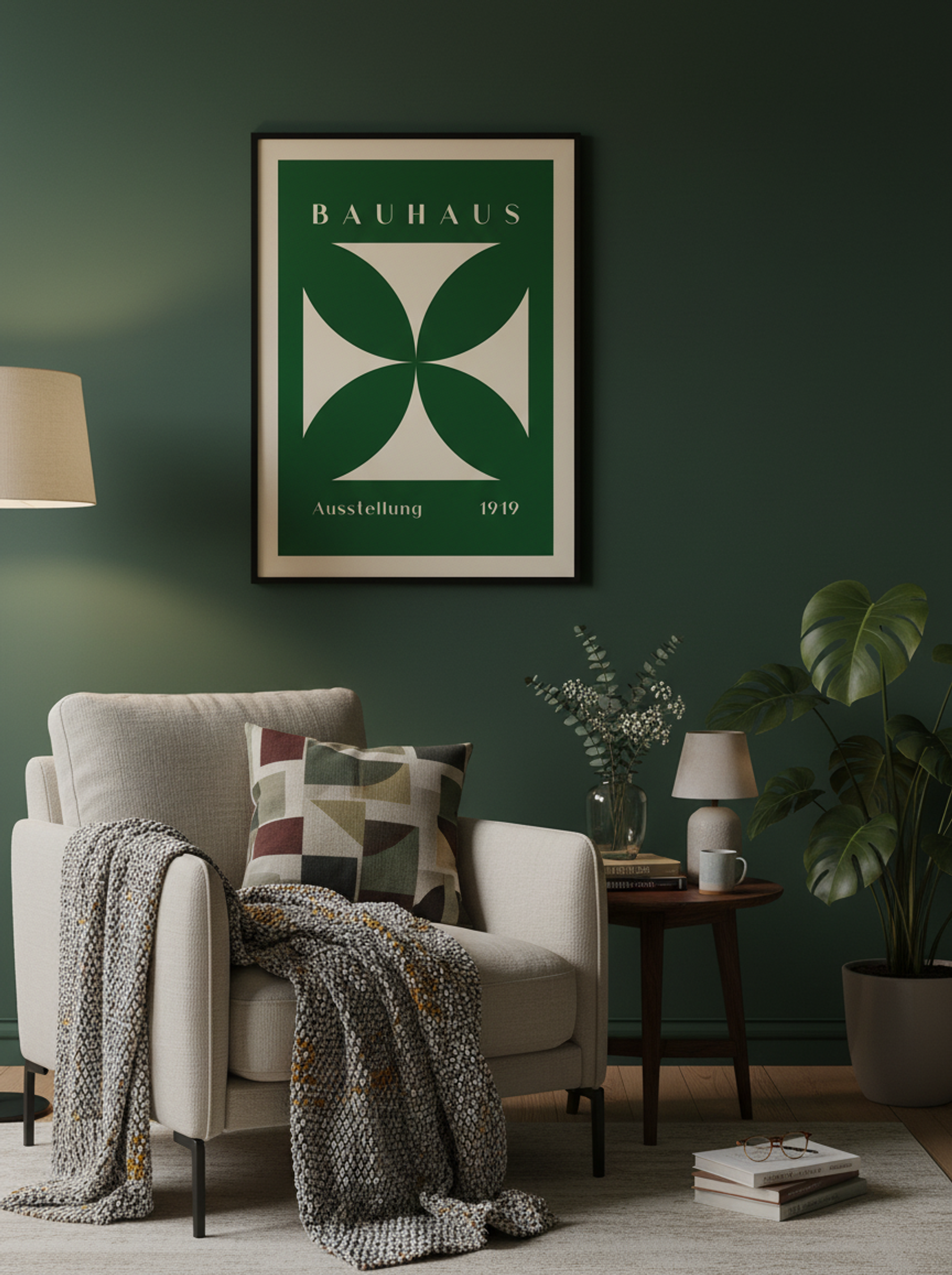 Bauhaus Green Crossform 1919 - Lifestyle