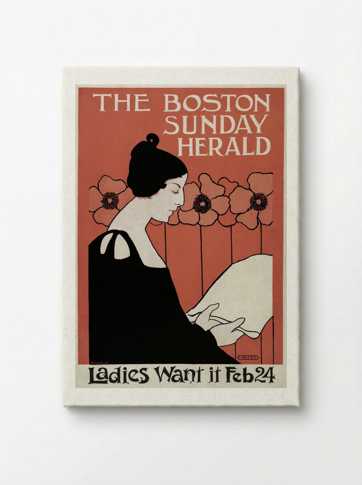 The Boston Sunday Herald - E.E. Reed - Canvas