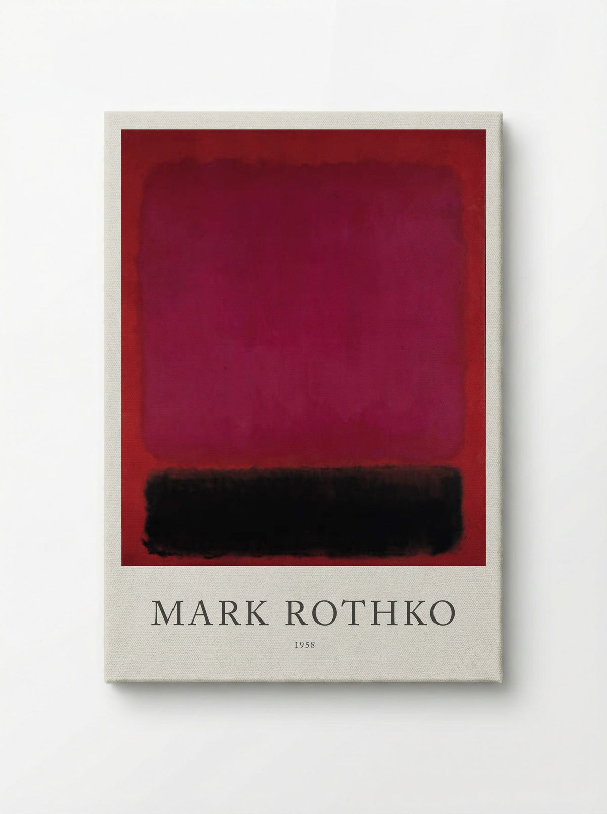 Untitled (Magenta, Red, and Black) - Mark Rothko - Canvas