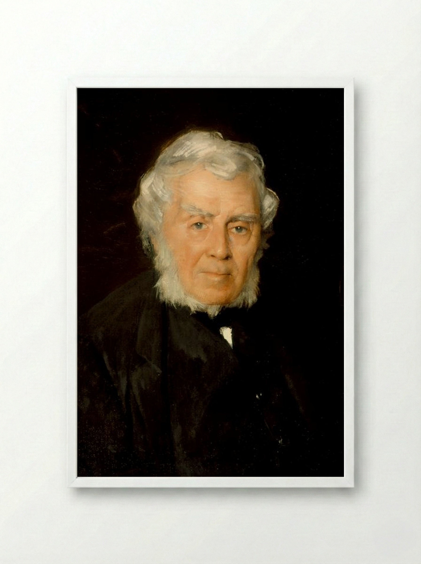 Portrait of Robert Walter Weir - Julian Alden Weir - Framed Print White