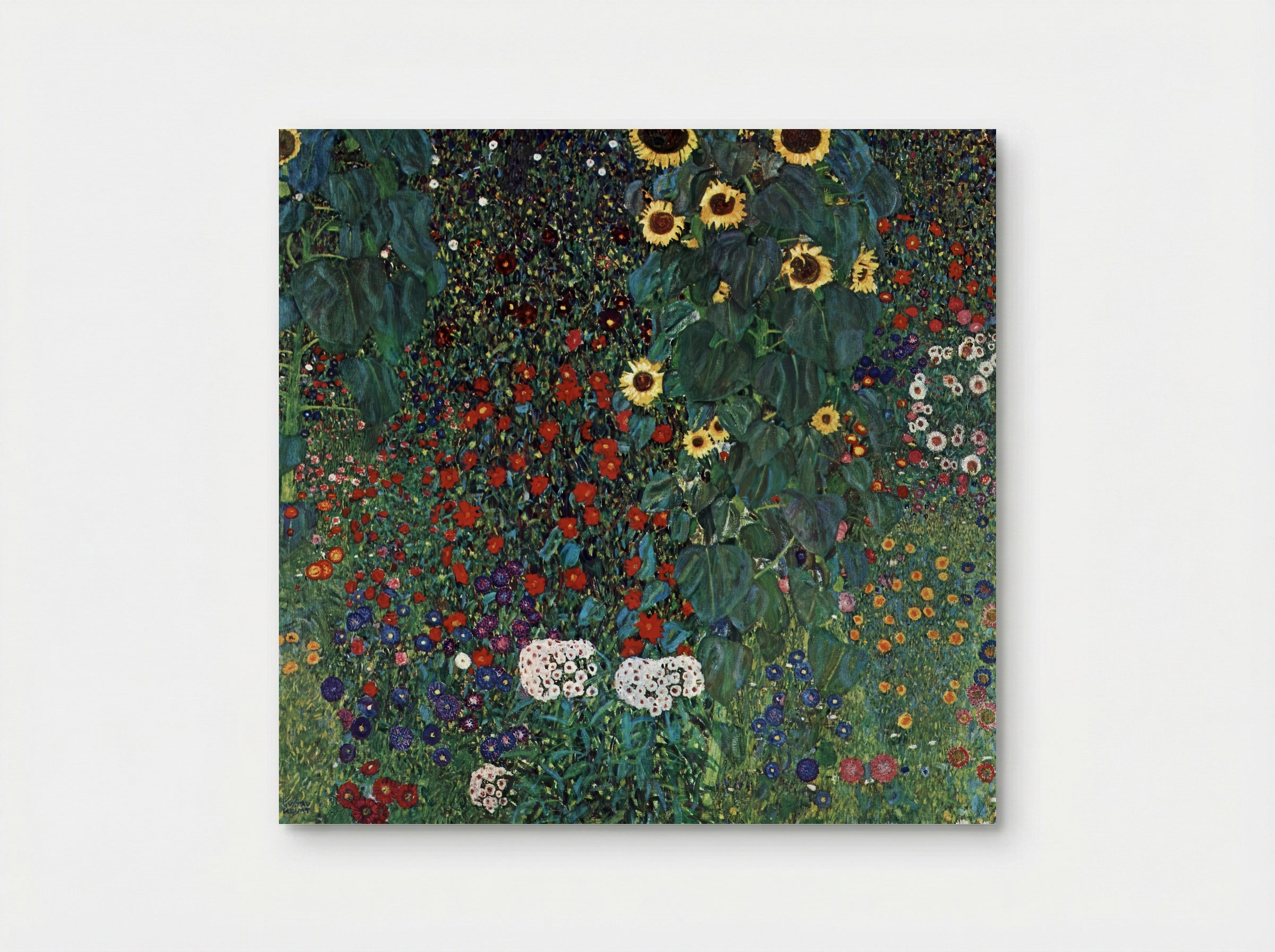 Country Garden with Sunflowers - Gustav Klimt - Poster