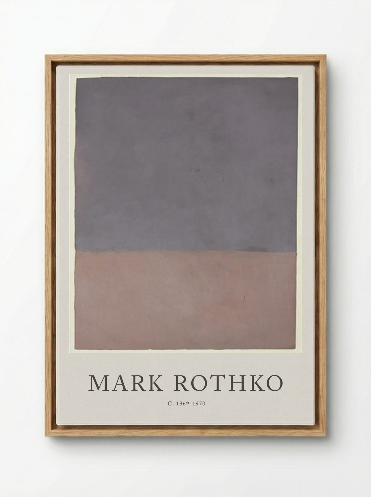 Untitled (Violet and Brown) - Mark Rothko - Framed Canvas Wood