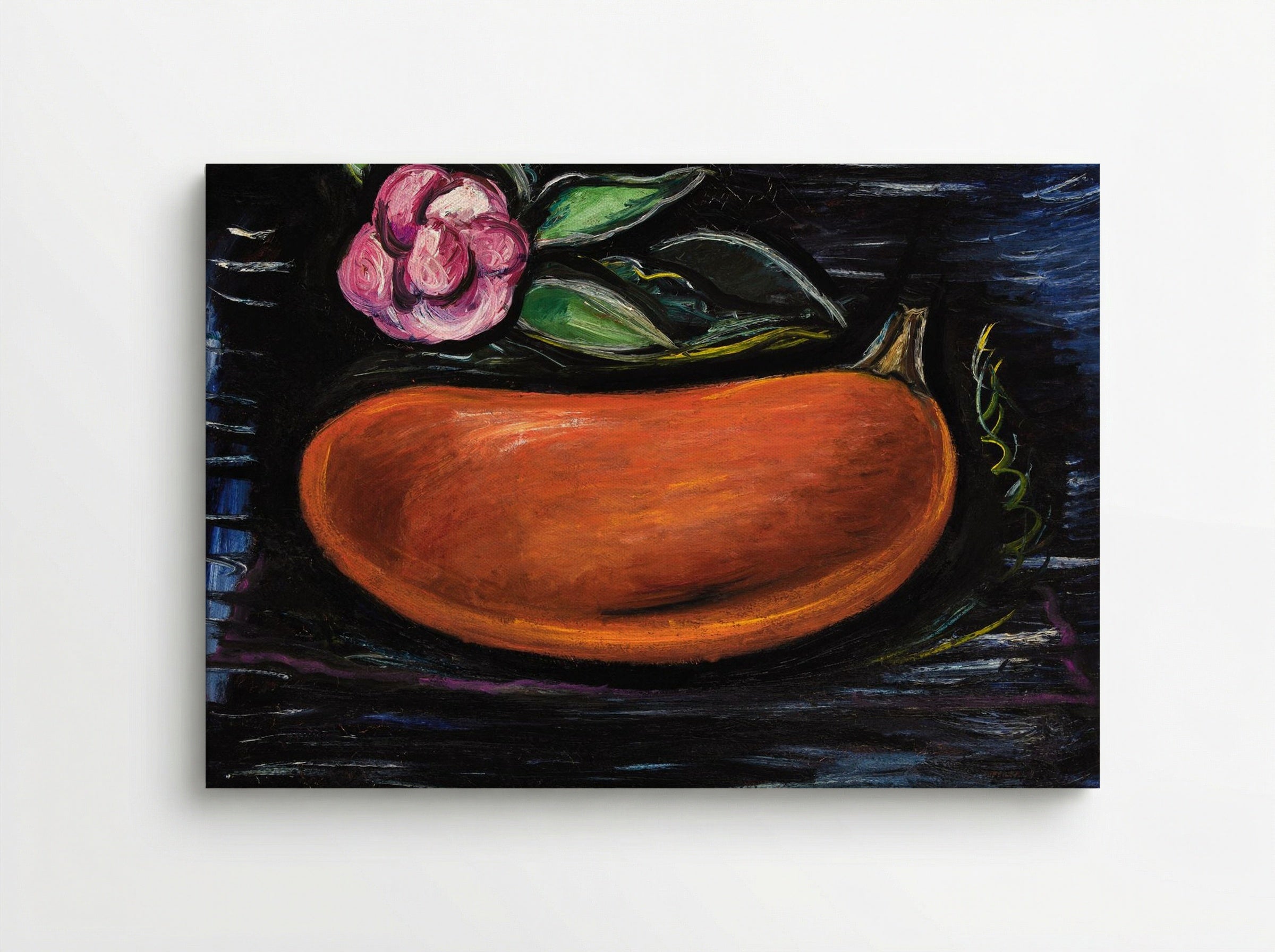 Still Life with Pumpkin and Camellia - Marsden Hartley - Canvas