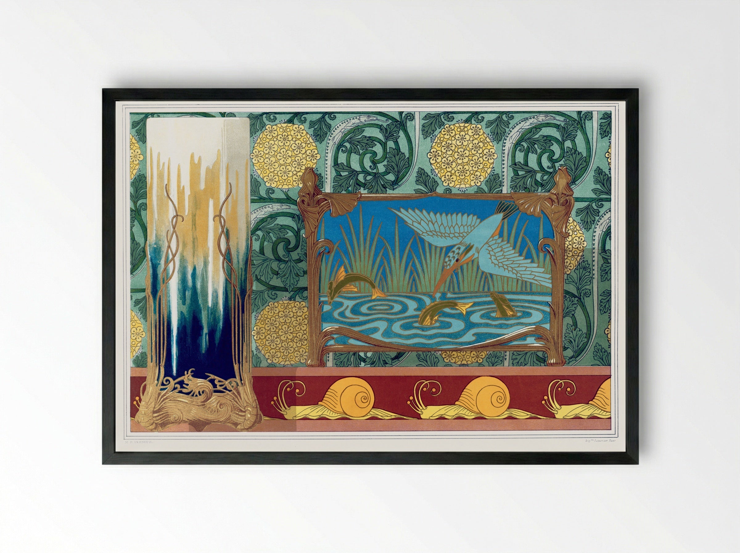 L'Animal dans la Décoration, Plate 48 - Maurice Pillard Verneuil - Framed Print Black