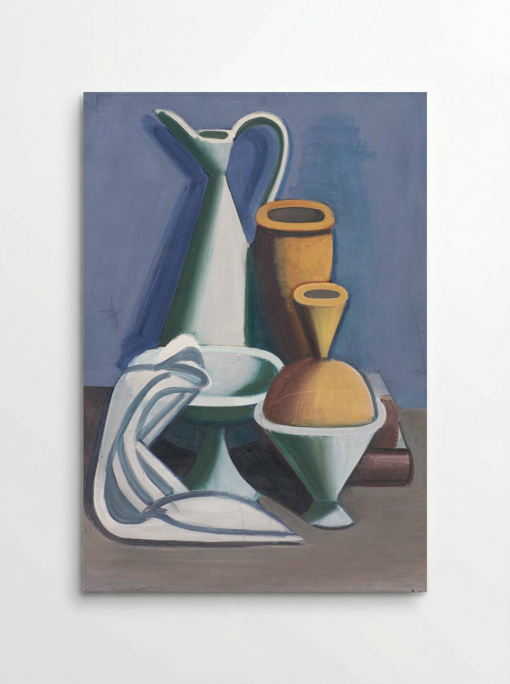 Arrangement with Watering Can, Towel and Jars - Vilhelm Lundstrøm - Poster