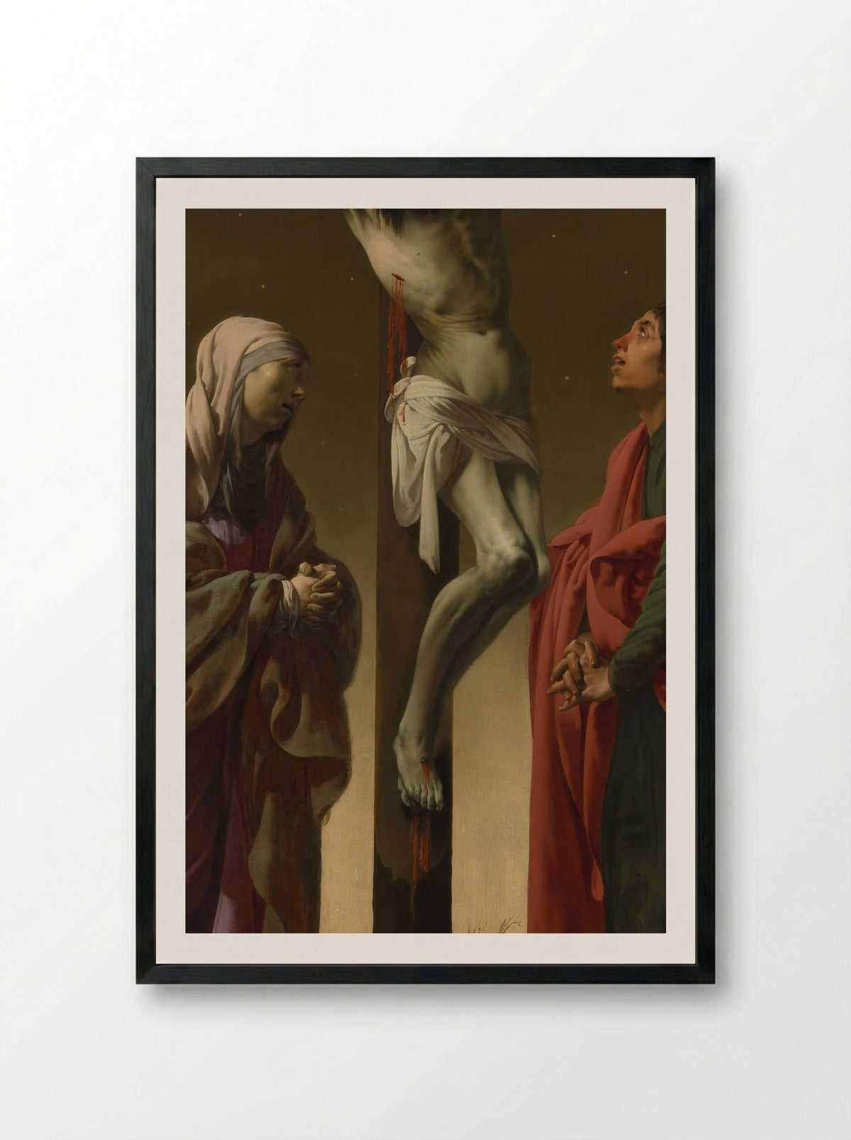 The Crucifixion - Philippe de Champaigne - Framed Print Black