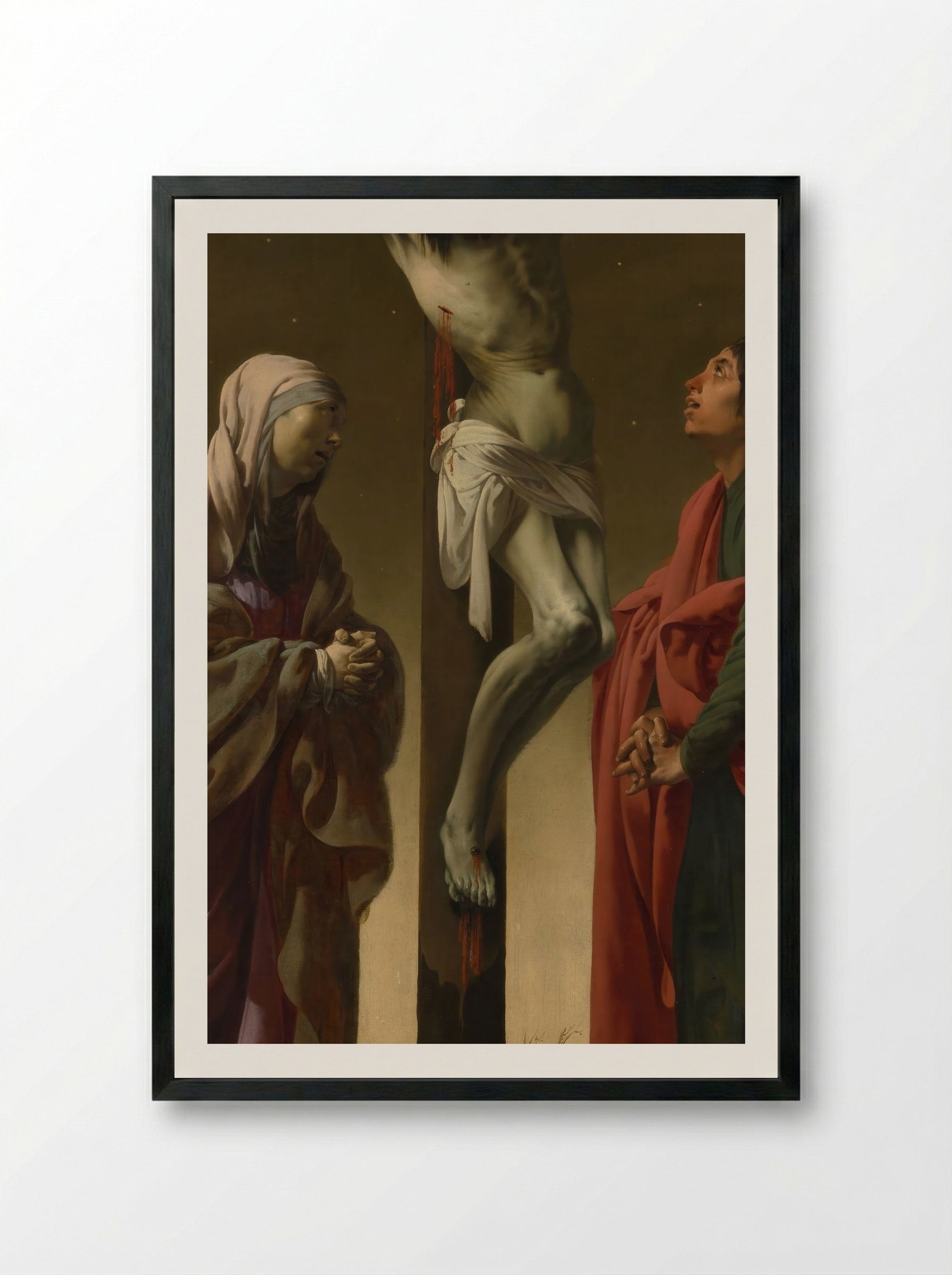 The Crucifixion - Philippe de Champaigne - Framed Print Black