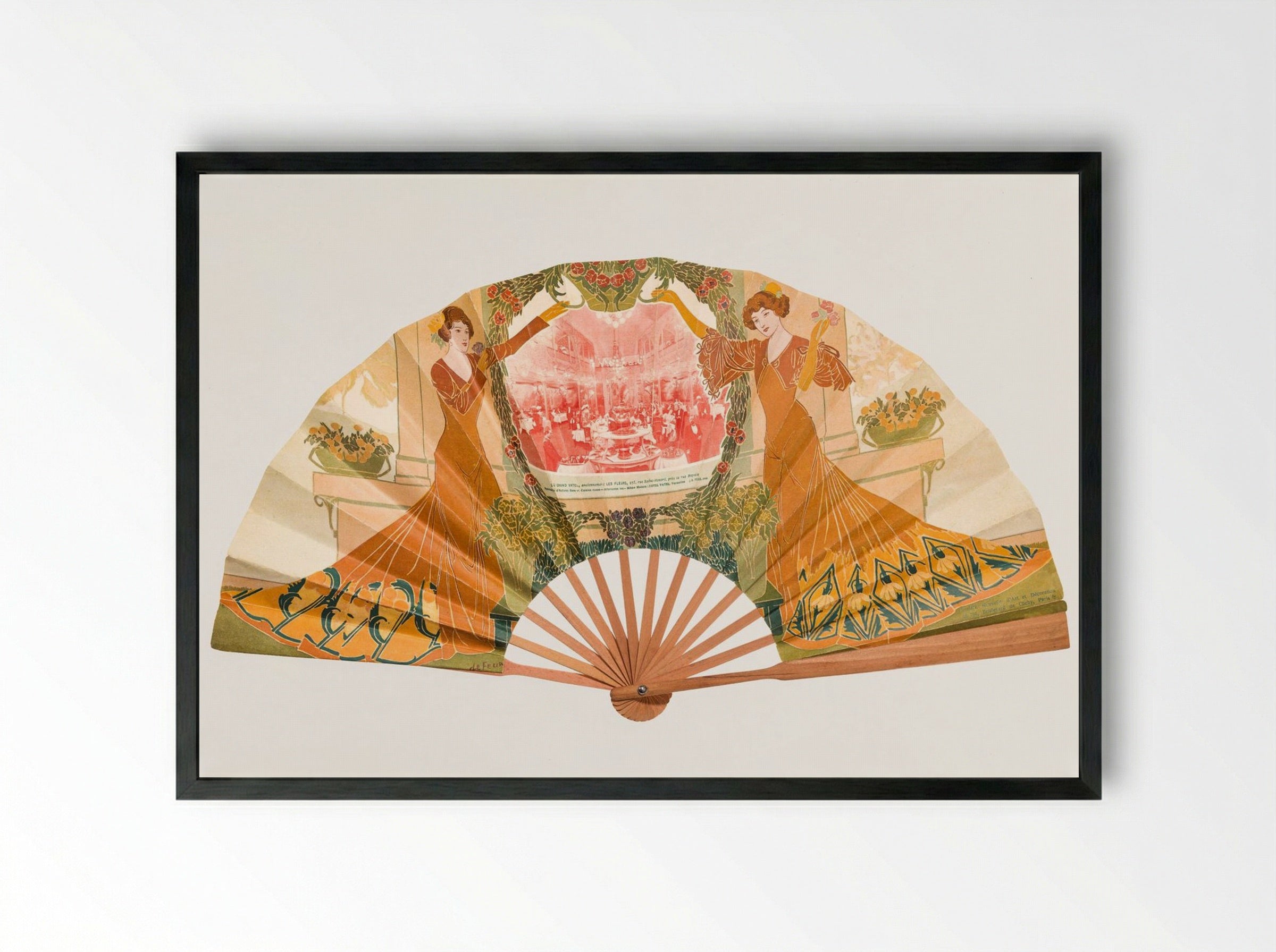 The Grand Vatel - Georges de Feure - Framed Print Black
