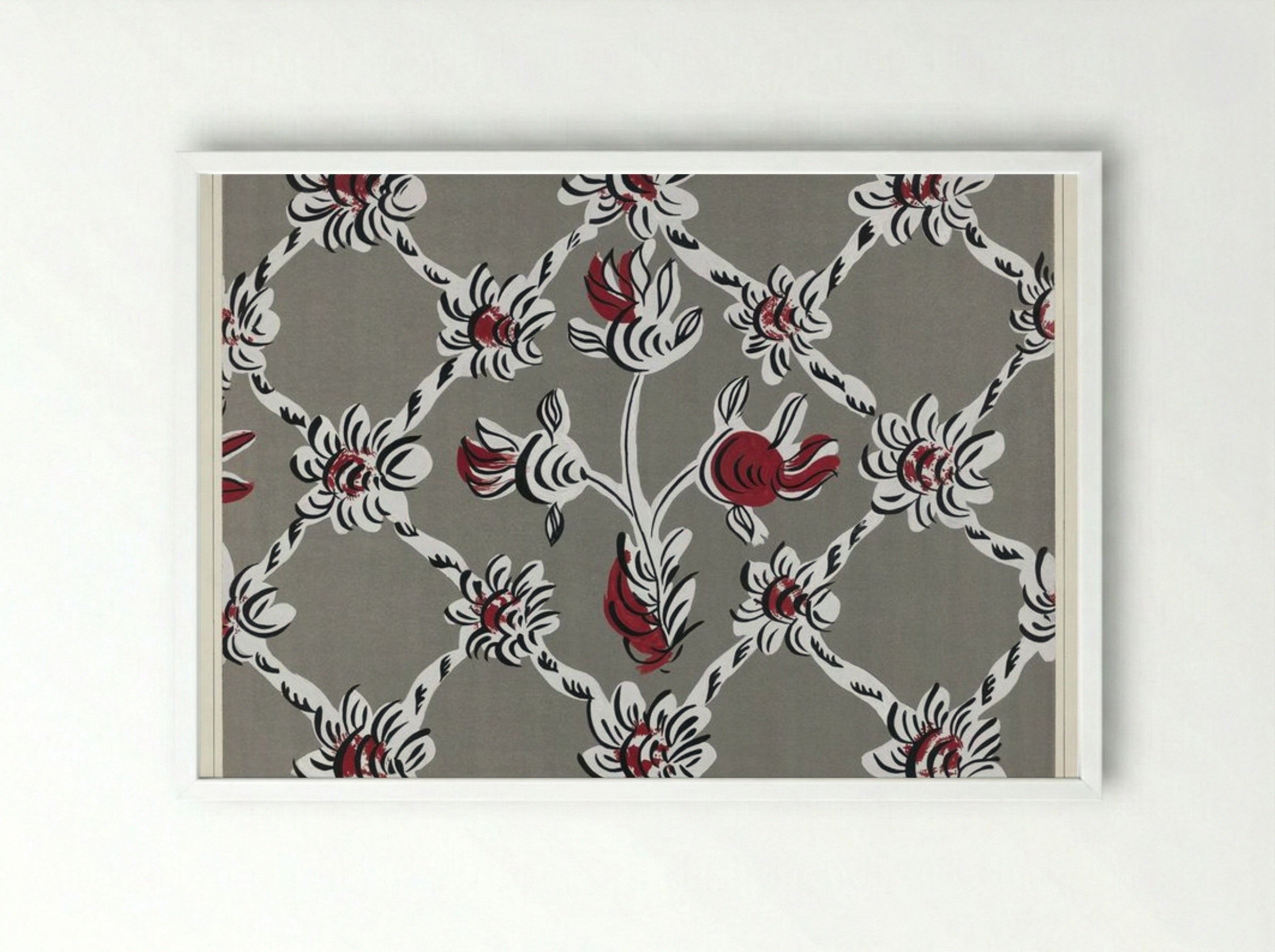 Hand-Painted Wall - Martin Partyka - Framed Print White