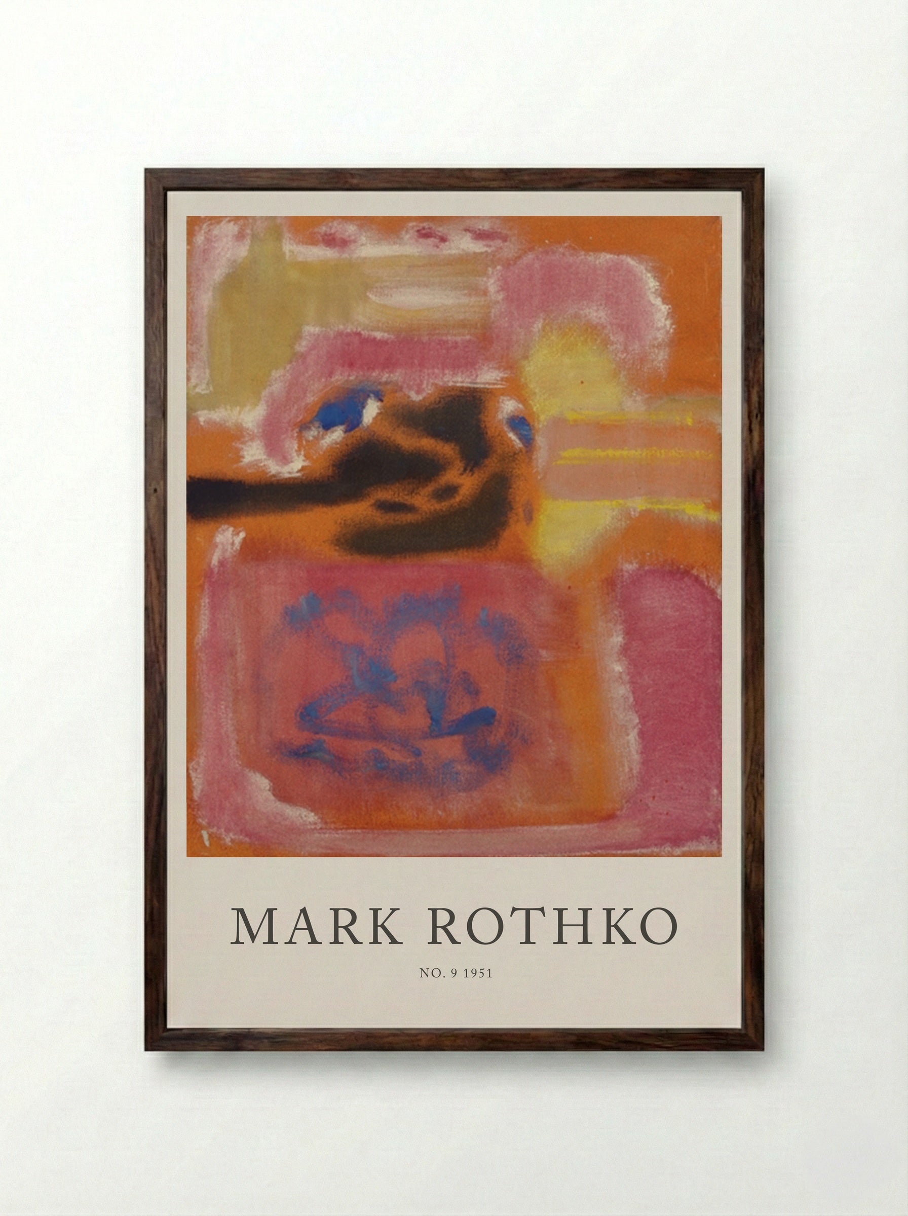 No. 9 - Mark Rothko - Framed Print Dark Wood