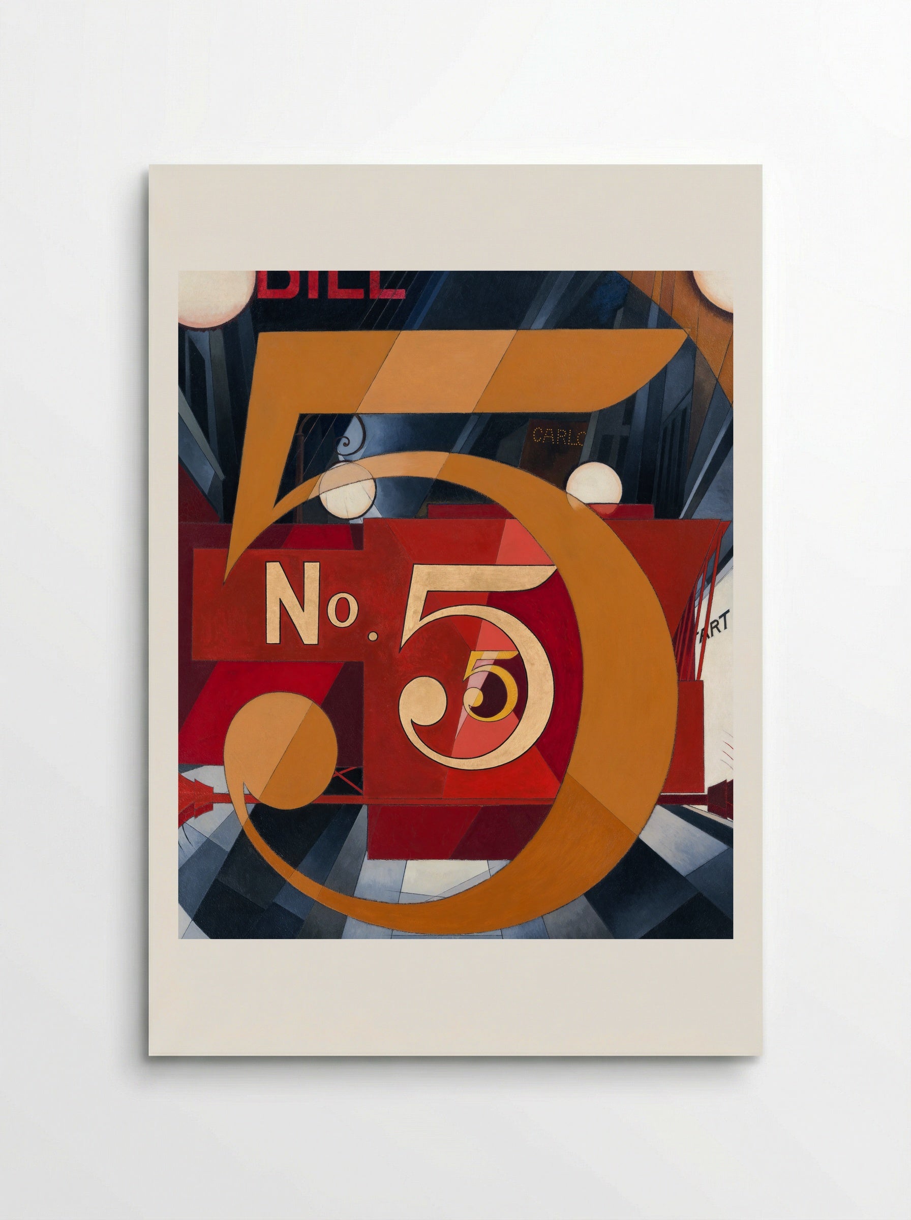 I Saw the Figure 5 in Gold - Charles Demuth - Poster