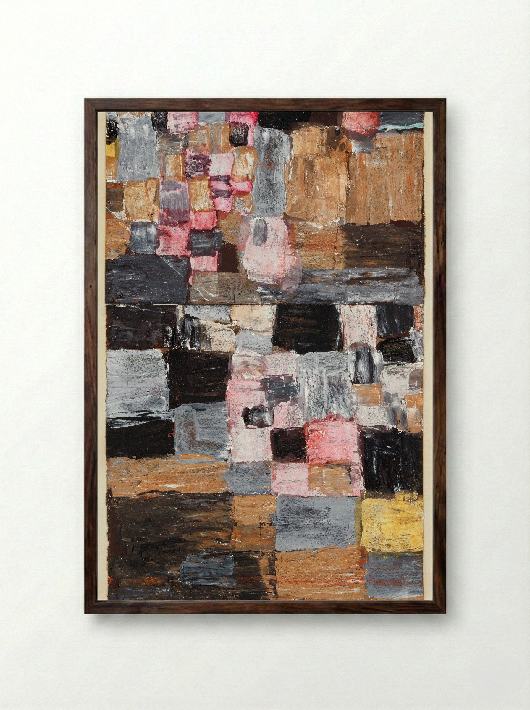 Ascent of a Town - Paul Klee - Framed Print Dark Wood