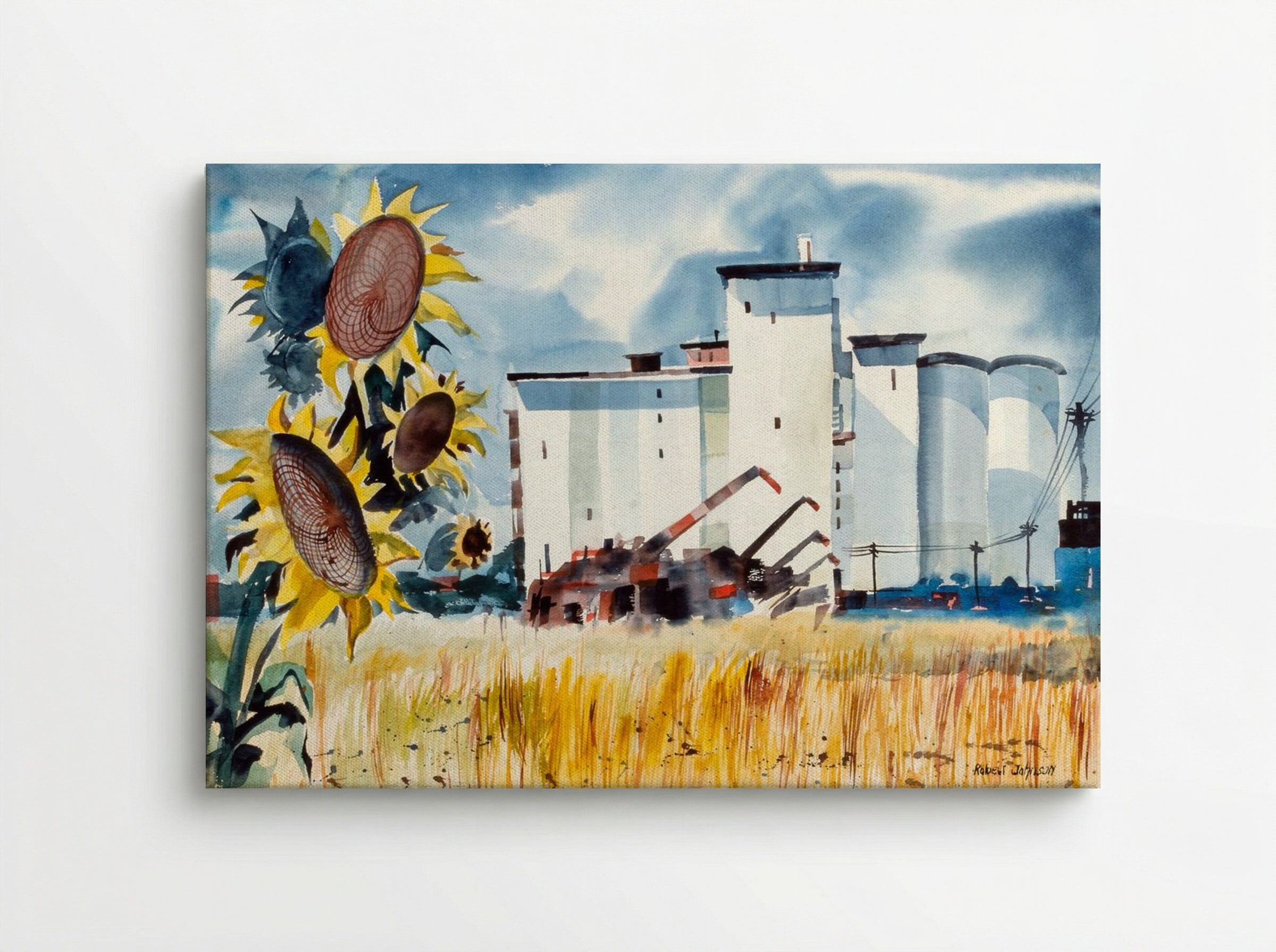 Grain Elevator, Kansas - Robert Johnson - Canvas