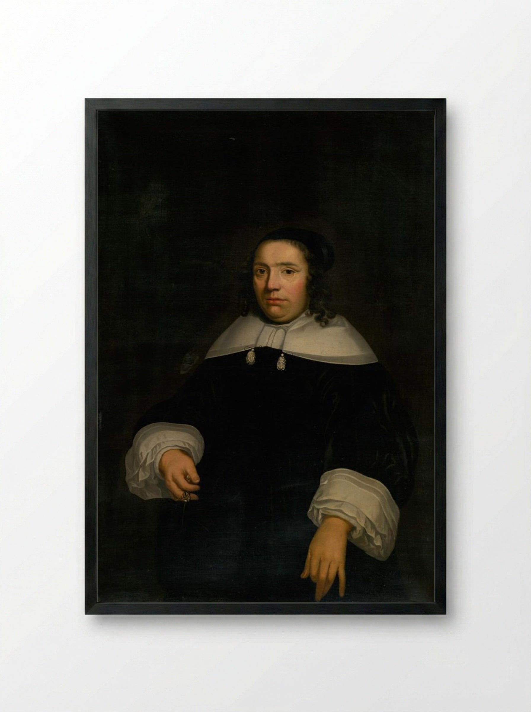 Portrait of Christina Pyll - Fine Art Print - Framed Print Black