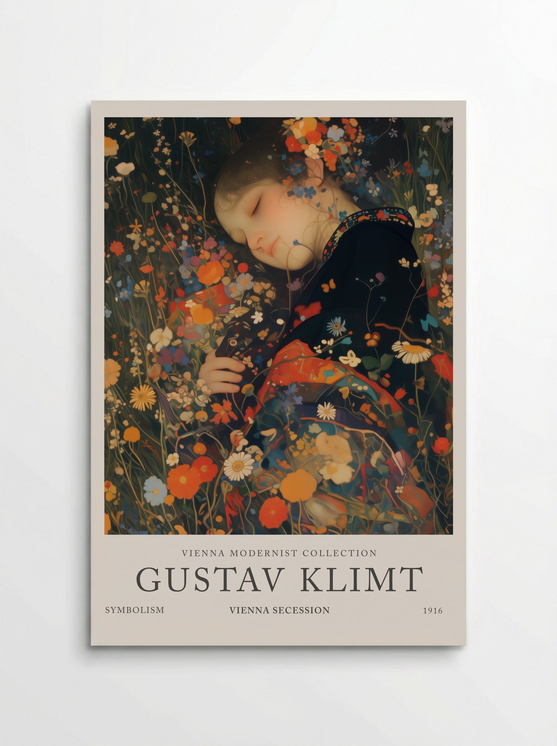 Lady of the Garden - Gustav Klimt - Poster