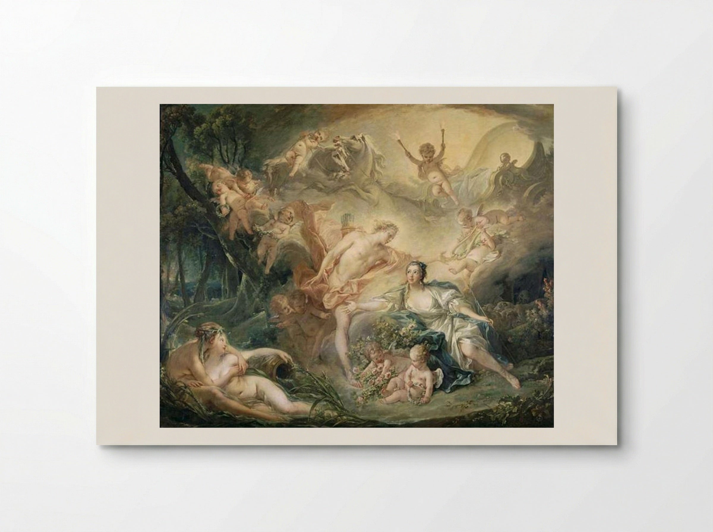 Apollo Revealing his Divinity to the Shepherdess Isse - François Boucher - Poster