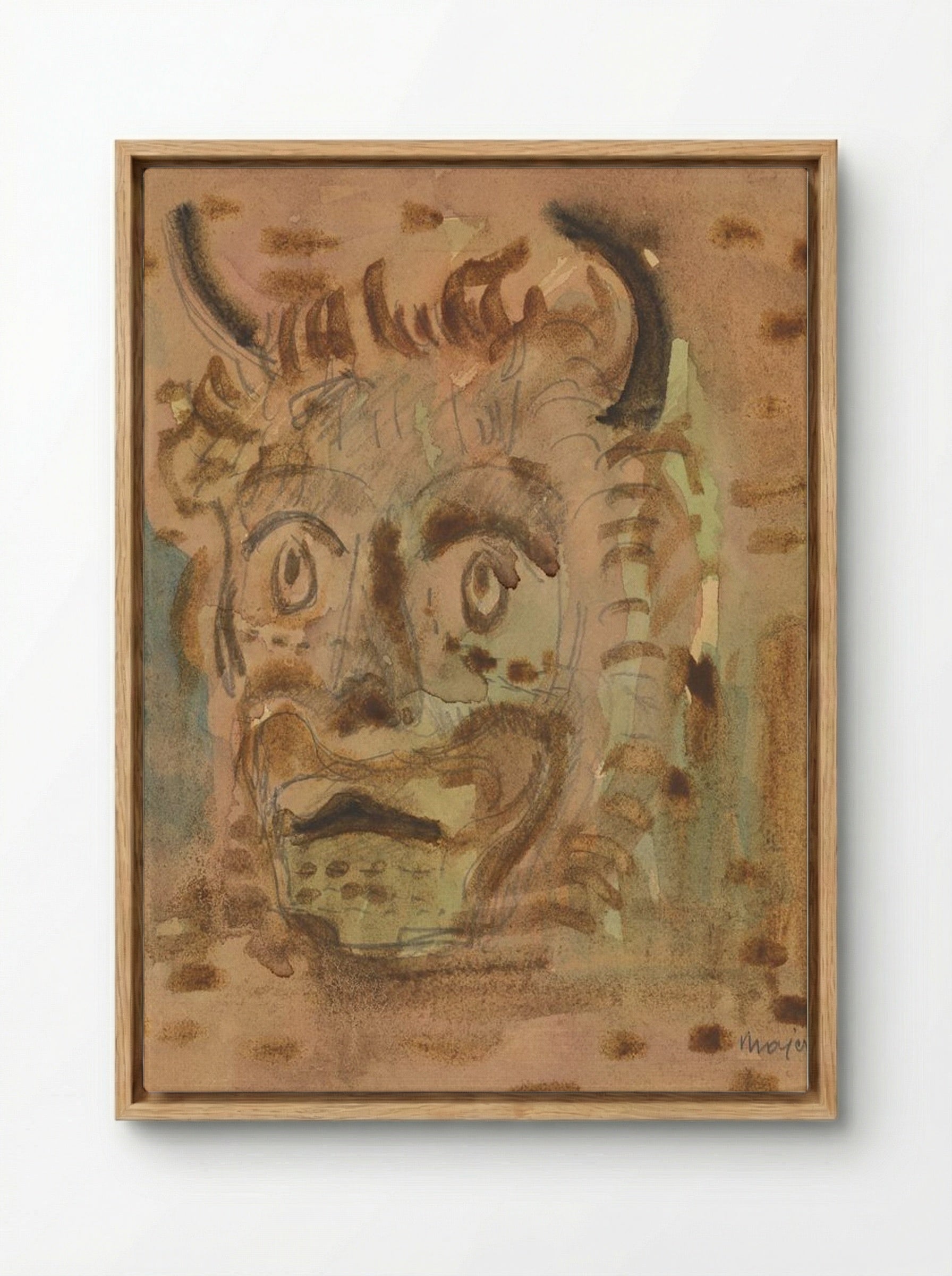 Satyr - Cyprián Majerník - Framed Canvas Wood