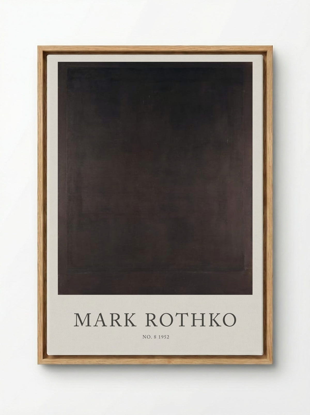 No. 8 - Mark Rothko - Framed Canvas Wood