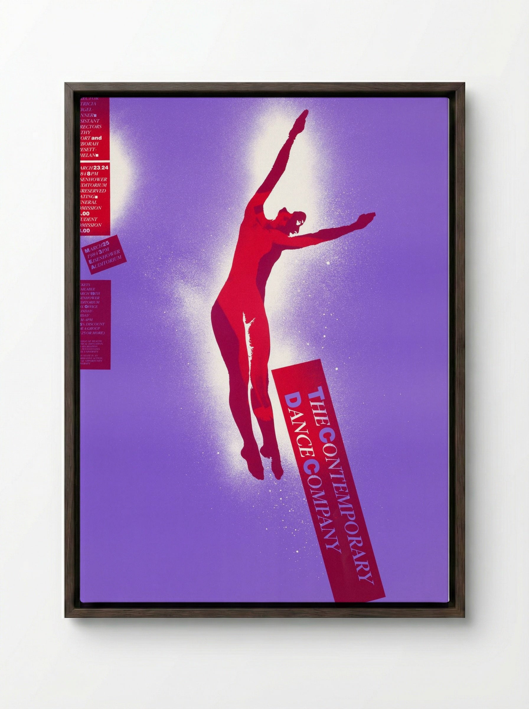 The Contemporary Dance Company - Lanny Sommese - Framed Canvas Dark Wood