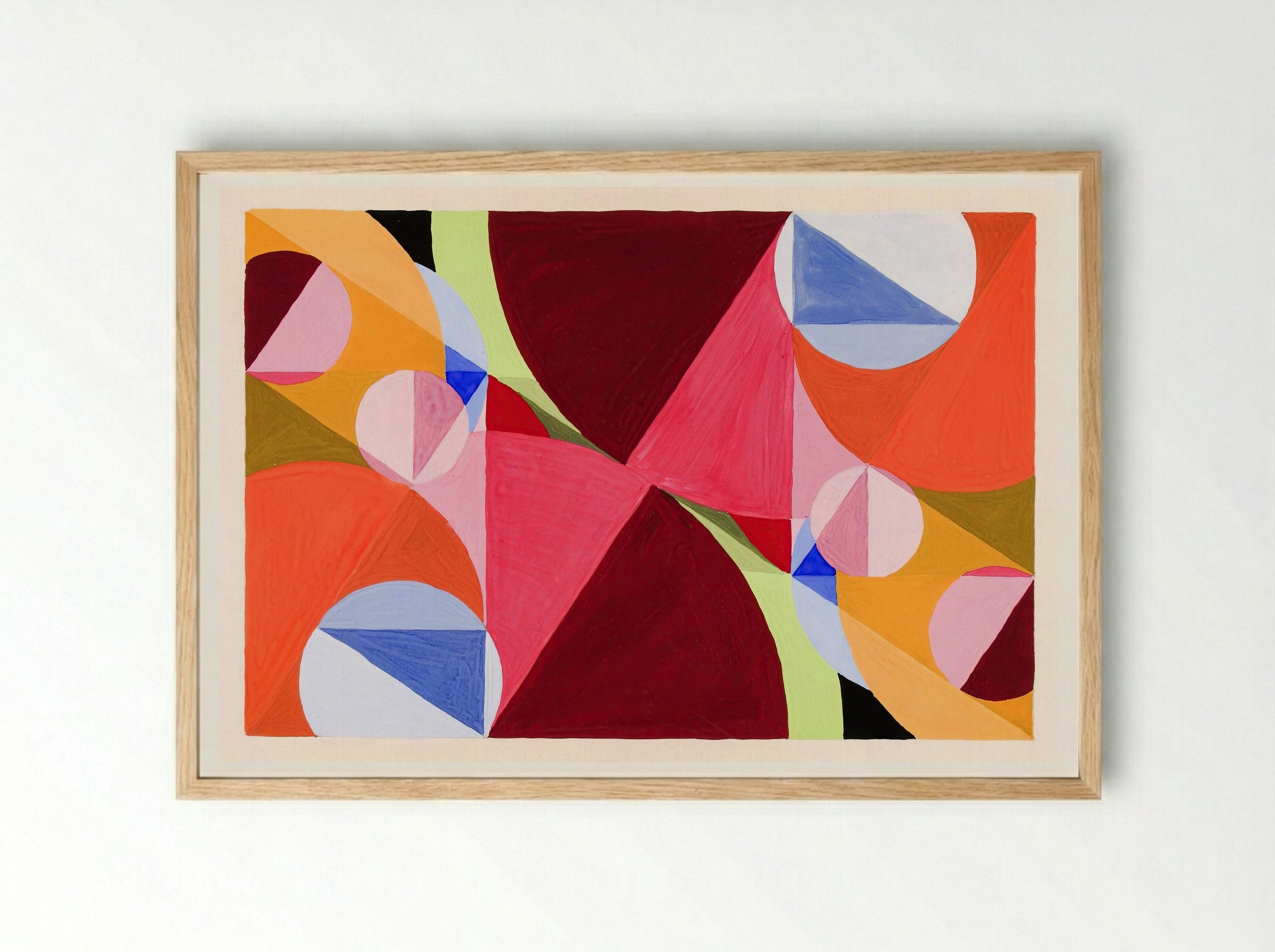 Area Broken by Perpendiculars - Joseph Schillinger - Framed Print Wood
