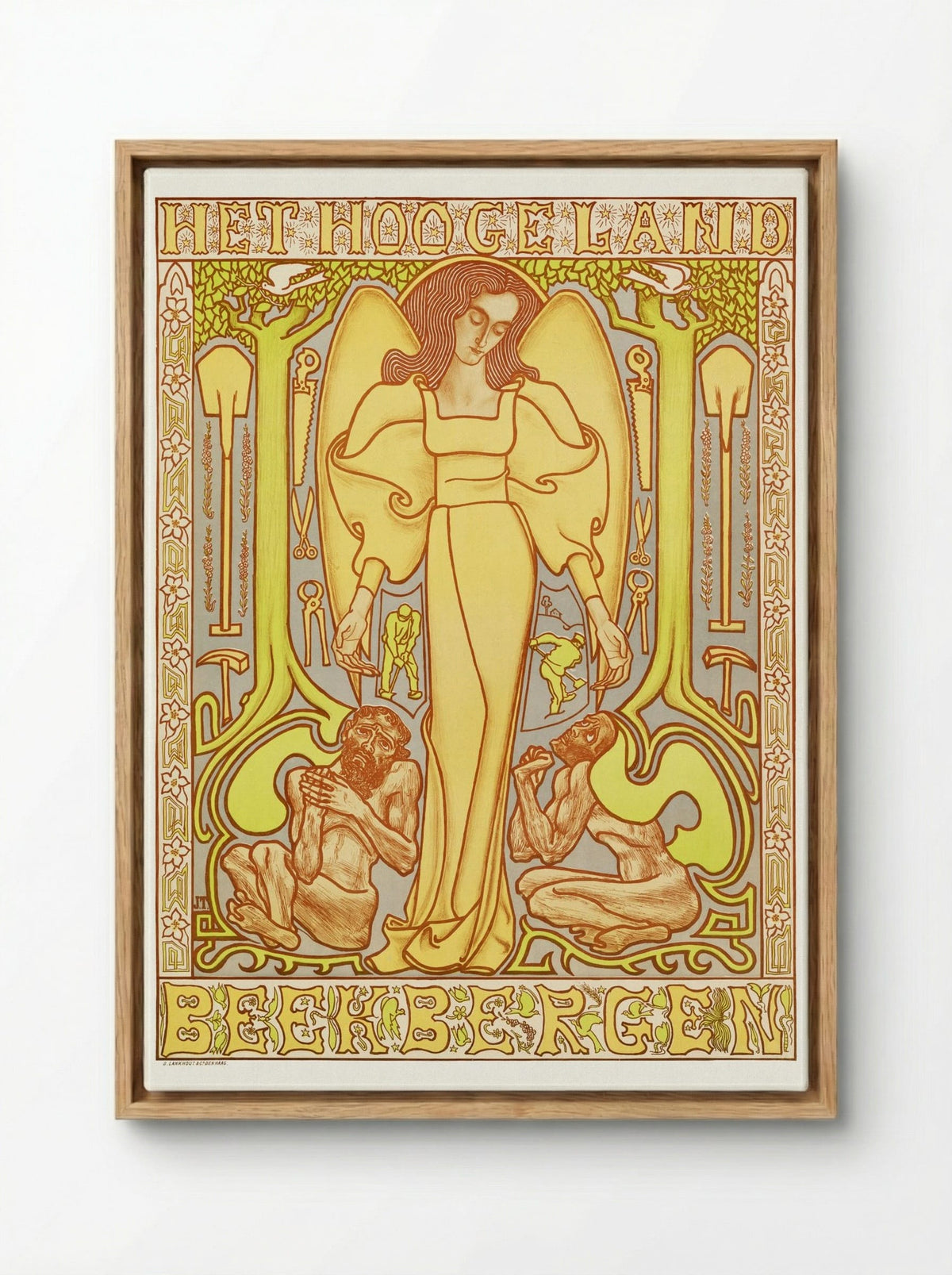 The Hoogeland, Beekbergen - Jan Toorop - Framed Canvas Wood