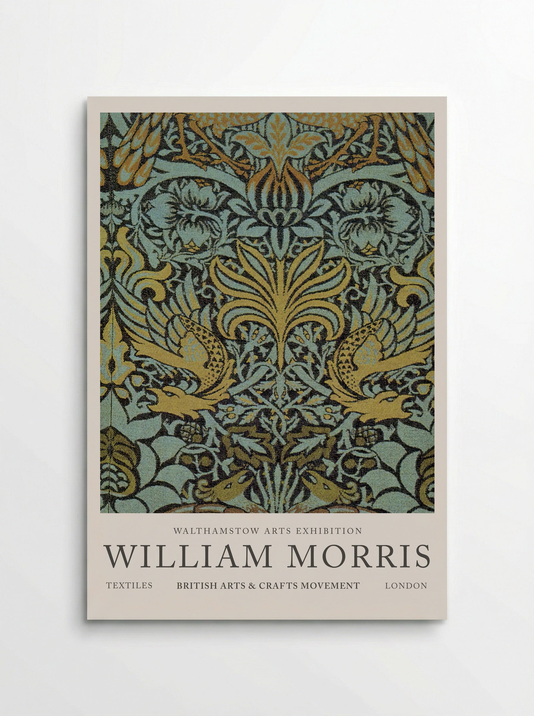 Peacock and Dragon Woven Wool Furnishing Fabric - William Morris