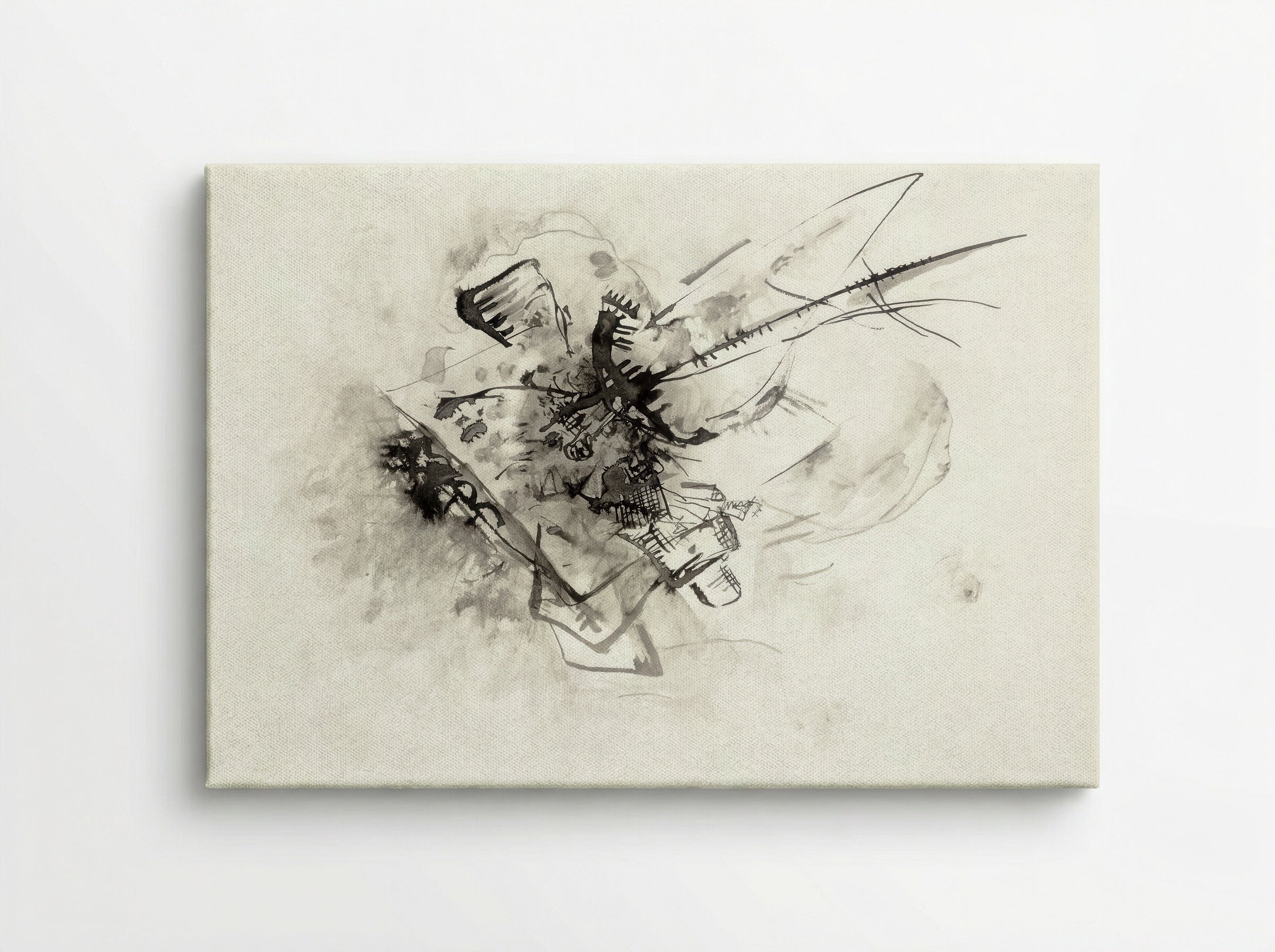 Untitled (Abstract Composition, Ink on Paper) - Wassily Kandinsky - Canvas