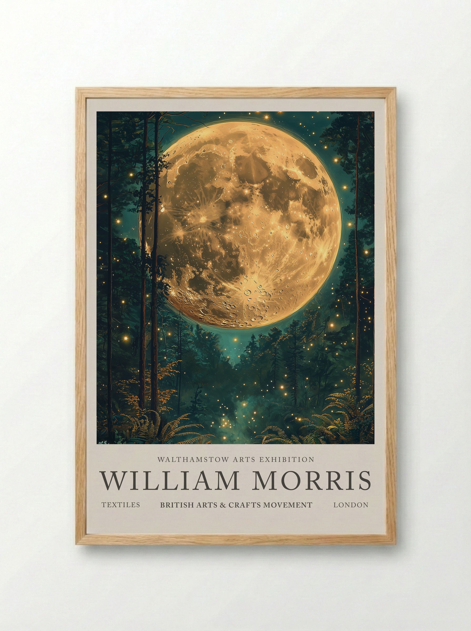 Moonlit Forest - William Morris