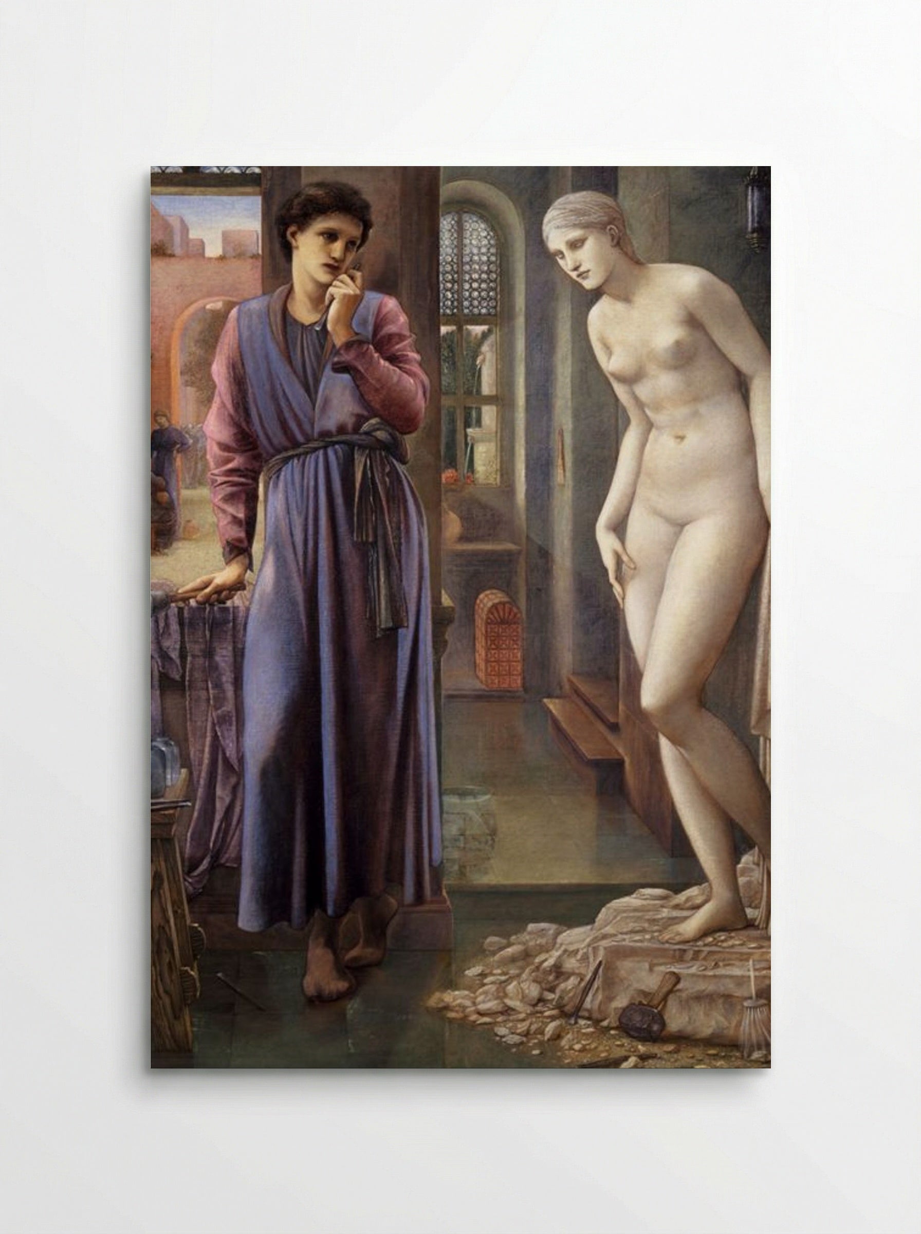 Pygmalion and the Image: The Hand Refrains - Edward Burne-Jones - Poster