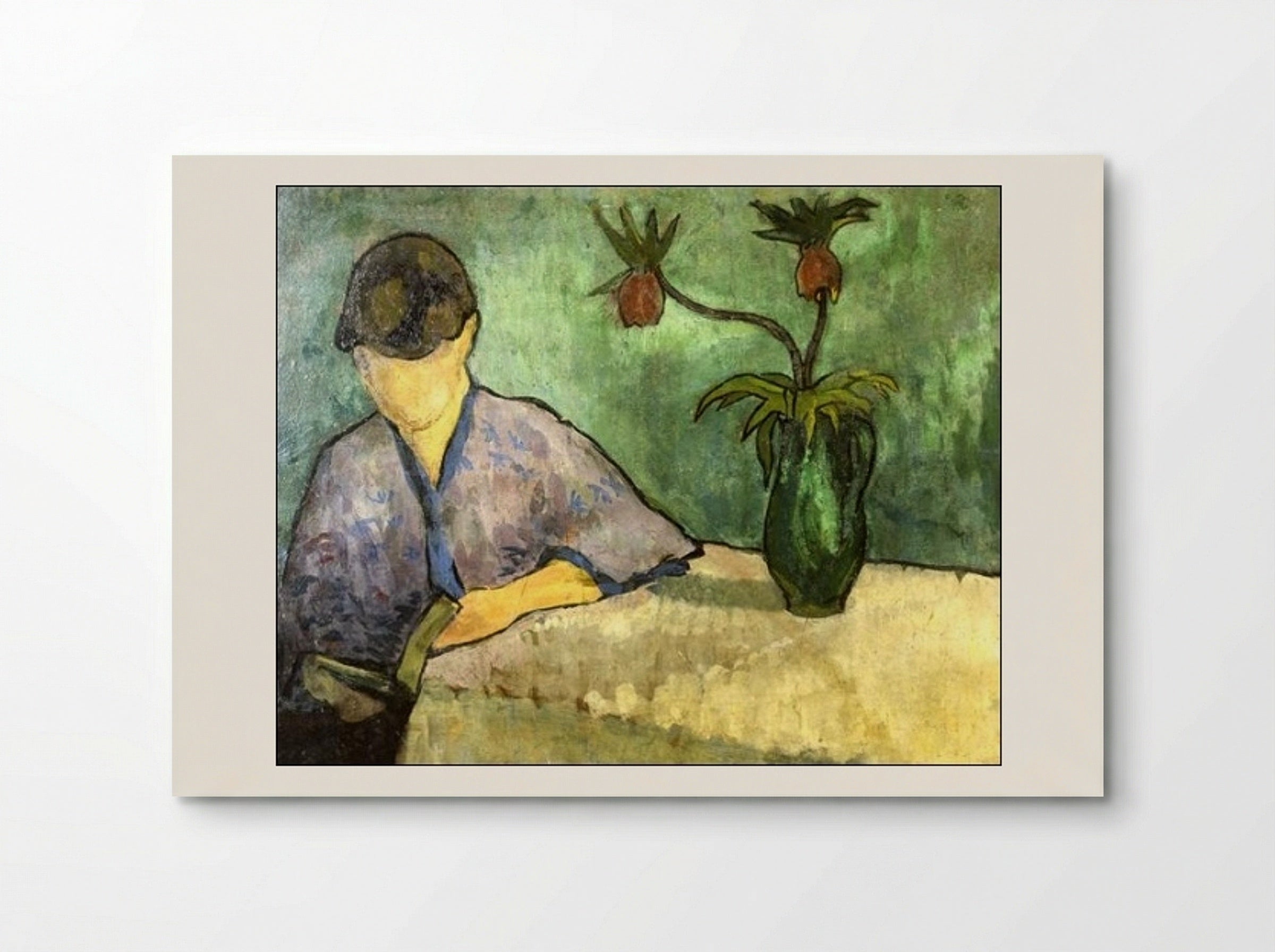 Young Woman in Kimono, Reading - Émile Bernard - Poster