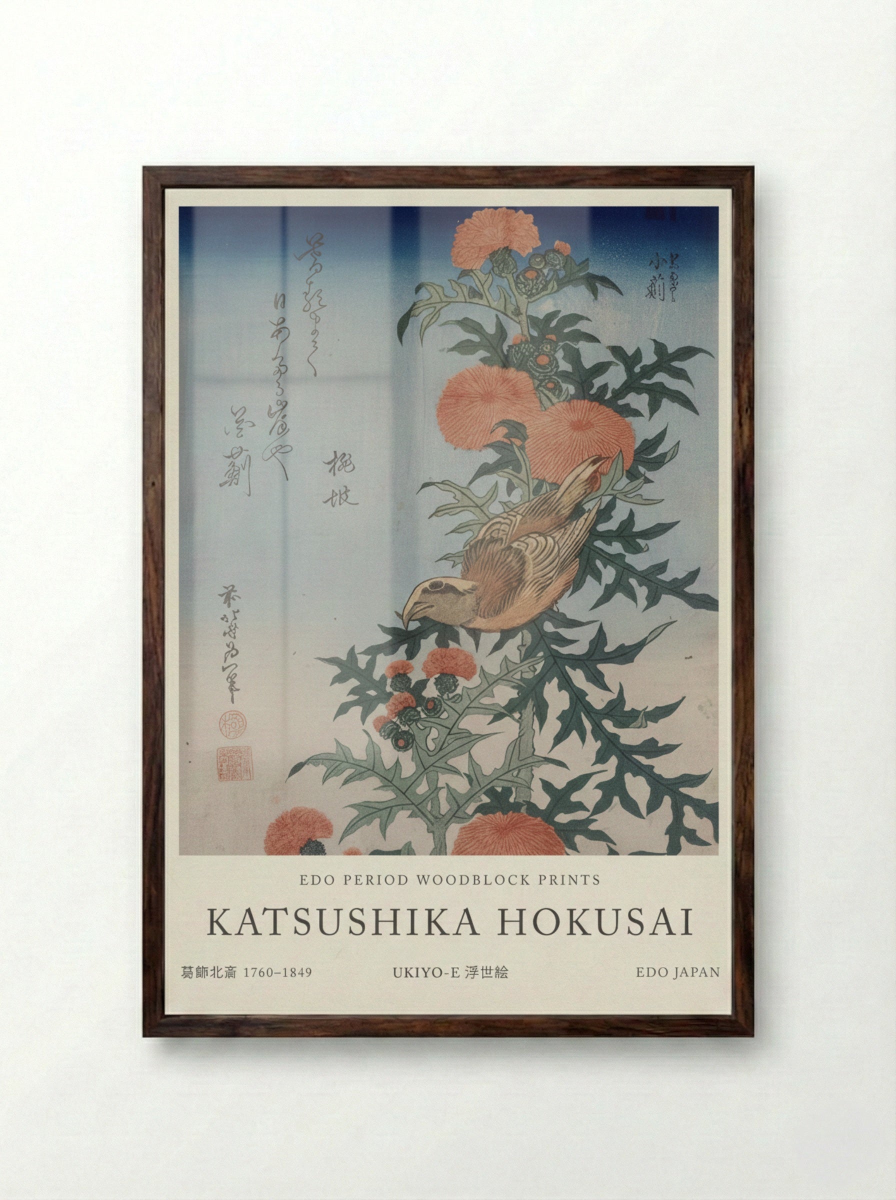 Irises and Grasshopper – Fine Art Print