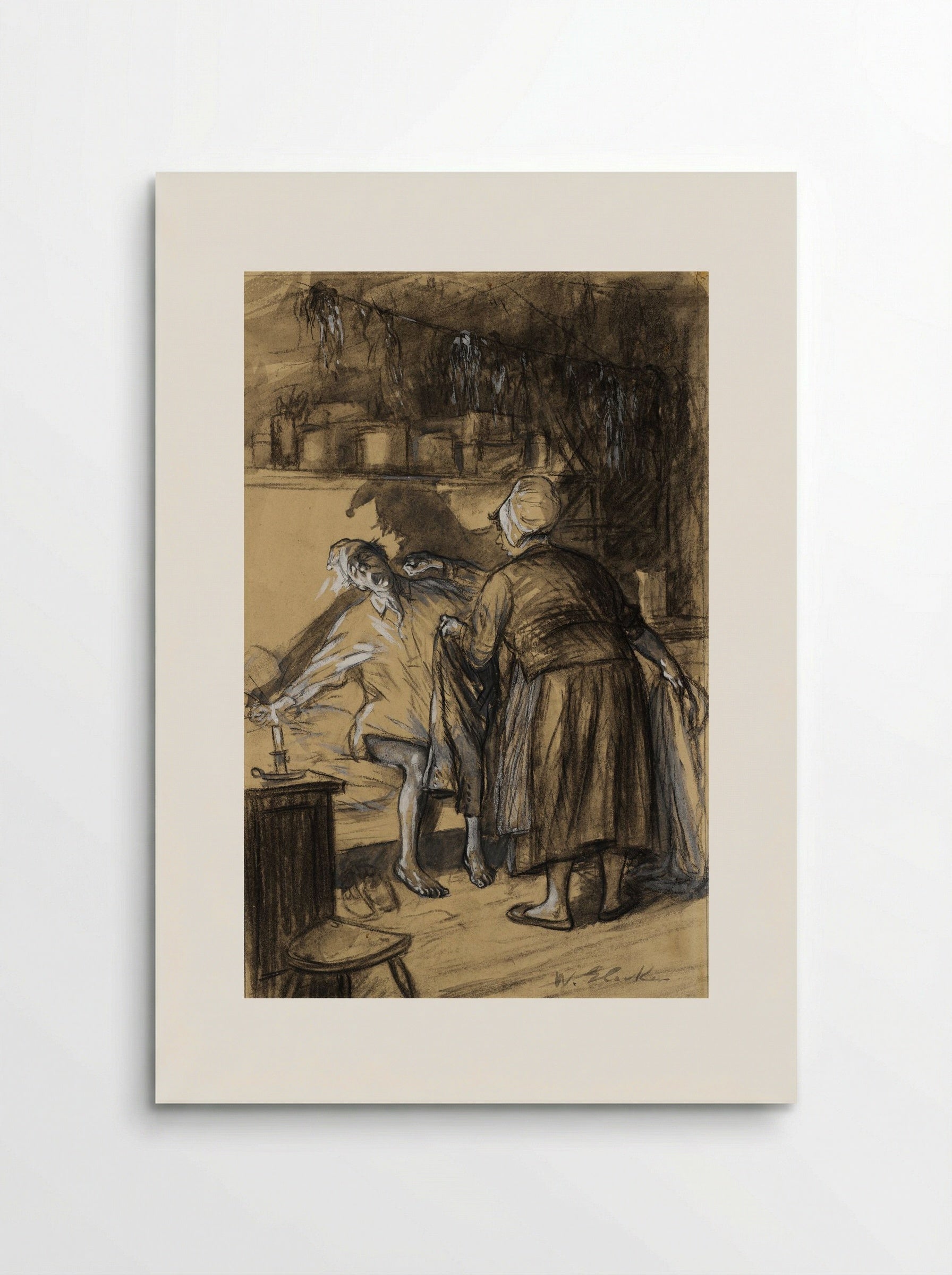 Here Are Your Trousers - William James Glackens - Poster
