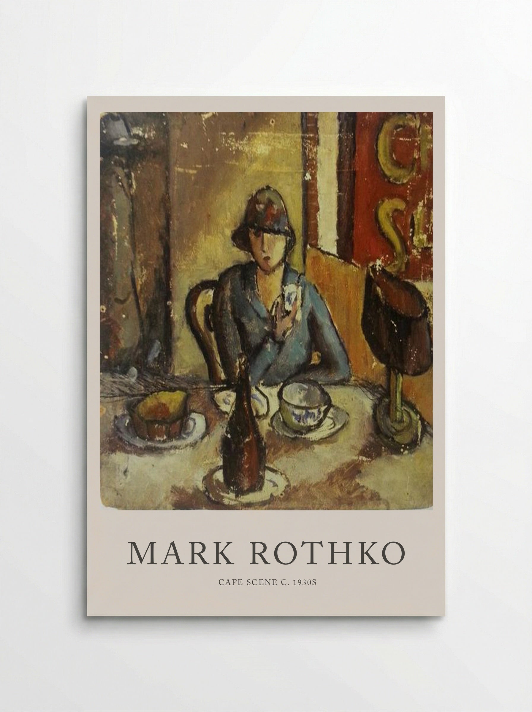Cafe Scene - Mark Rothko - Poster
