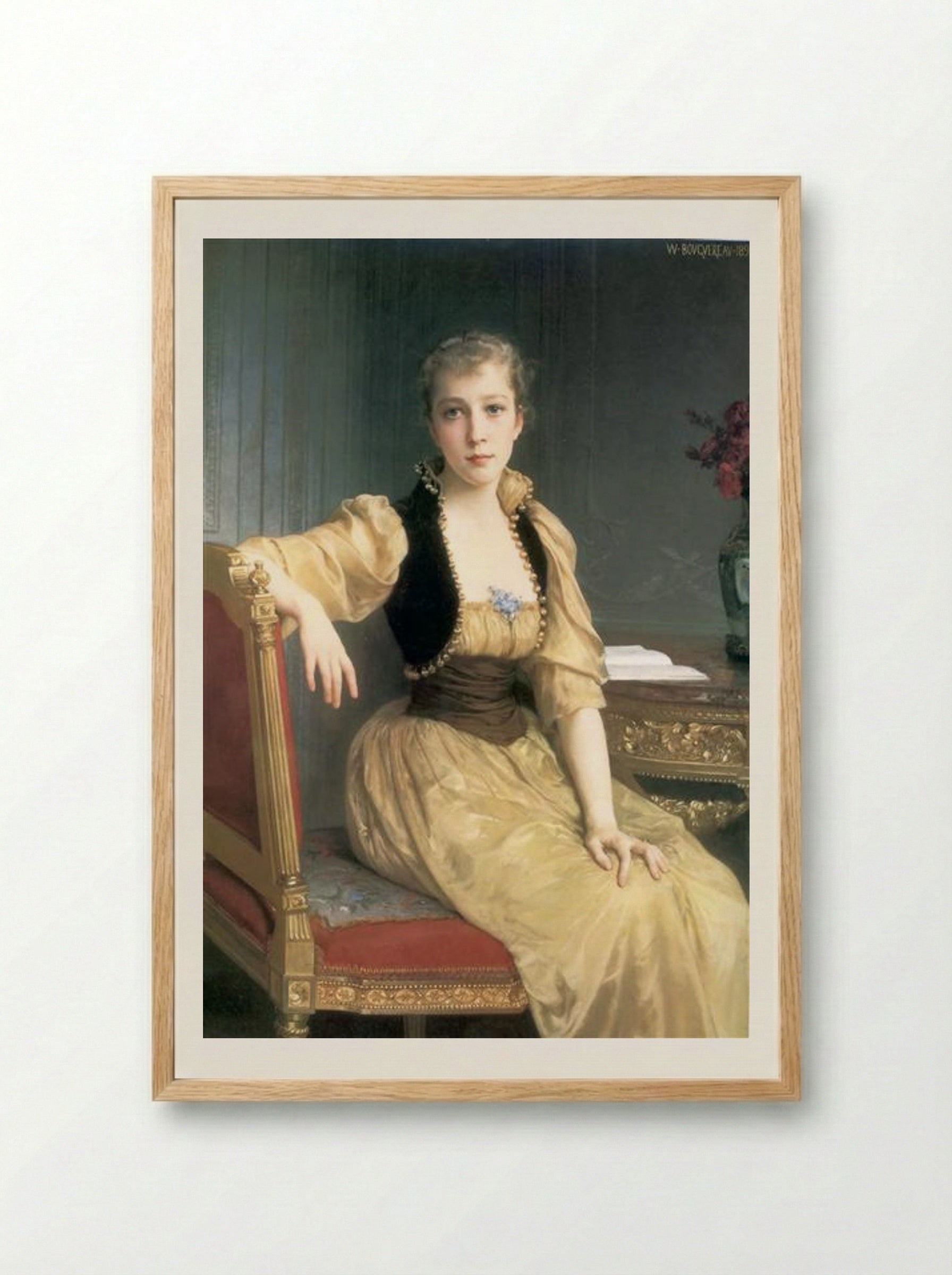 Lady Maxwell - William-Adolphe Bouguereau - Framed Print Wood