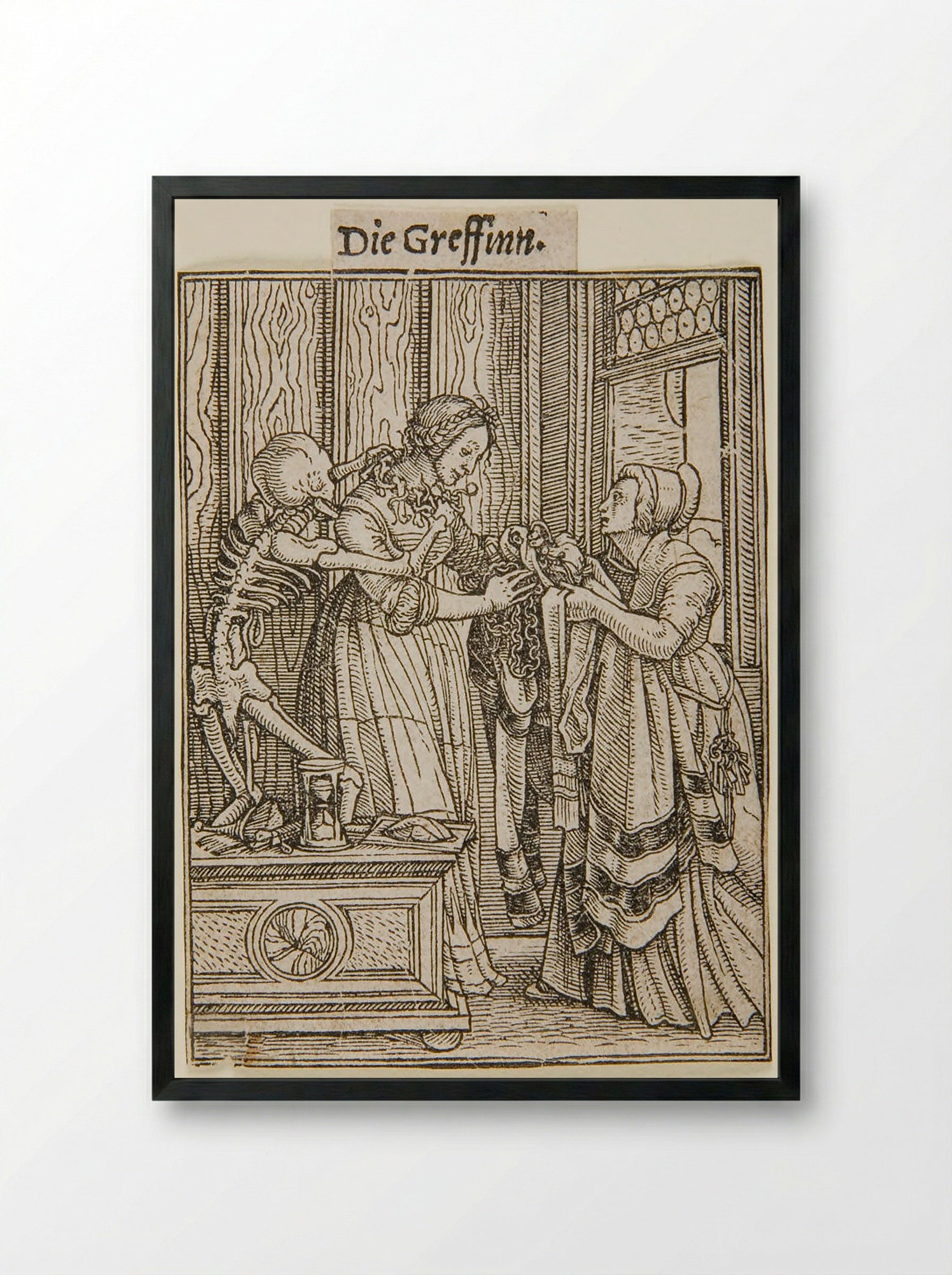 The Countess - Hans Holbein the Younger - Framed Print Black