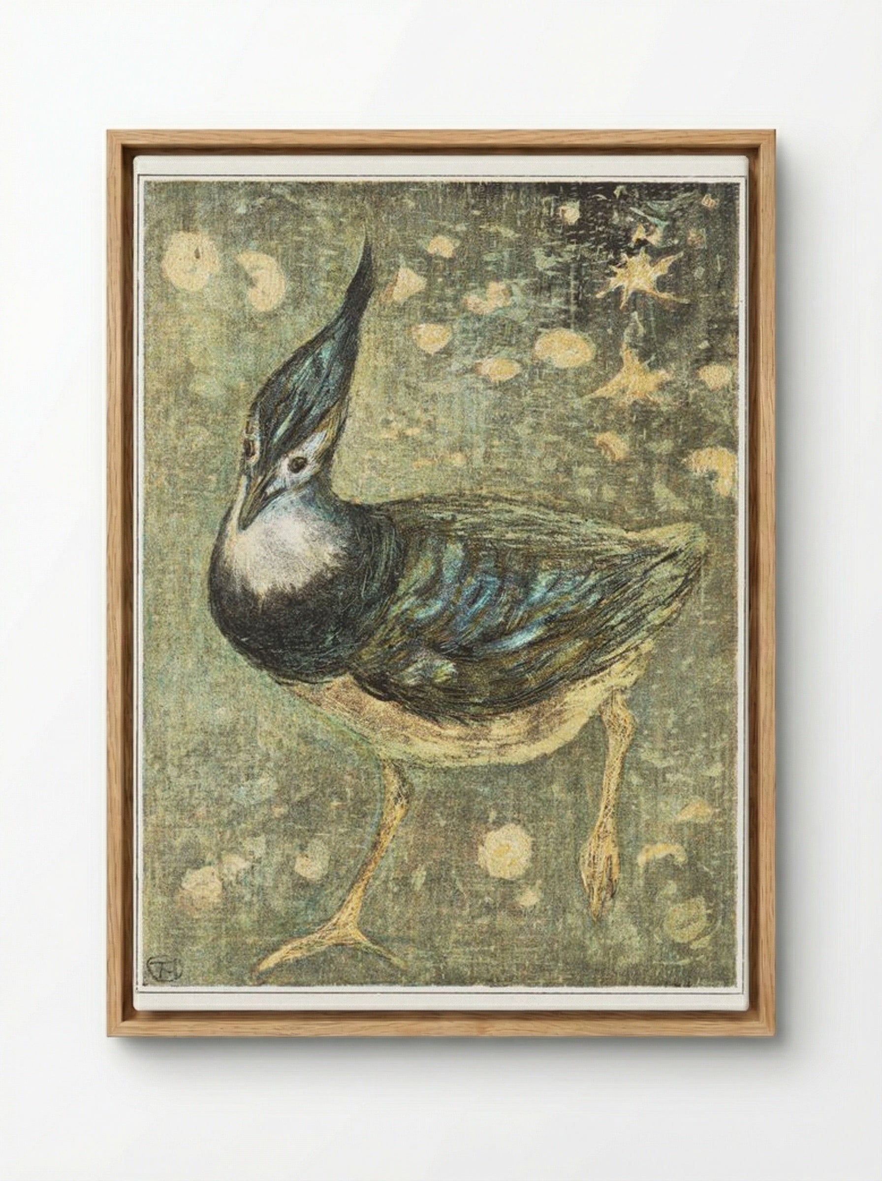 Kievit (Lapwing) - Theo van Hoytema - Framed Canvas Wood