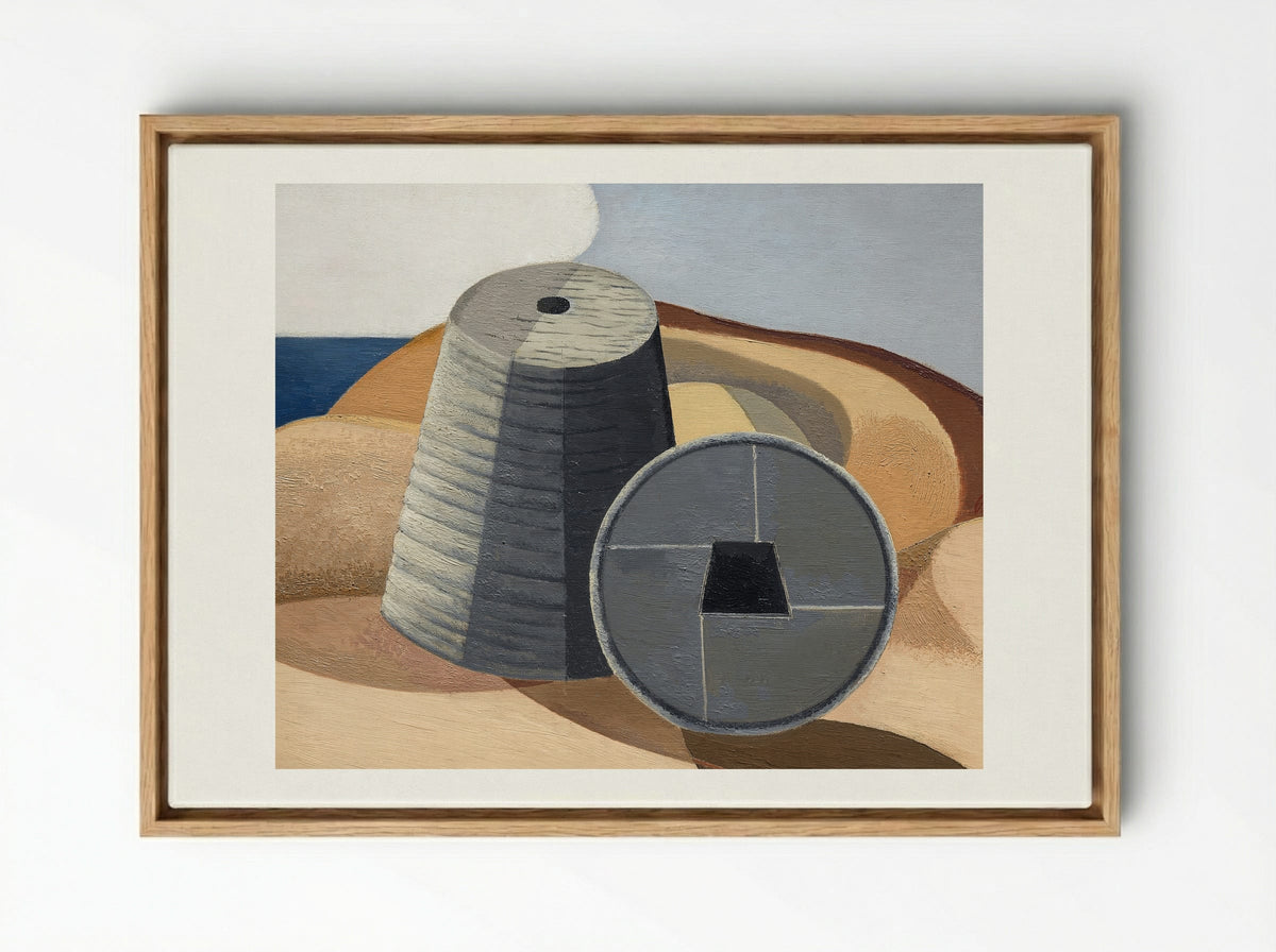 Mineral Objects - Paul Nash - Framed Canvas Wood