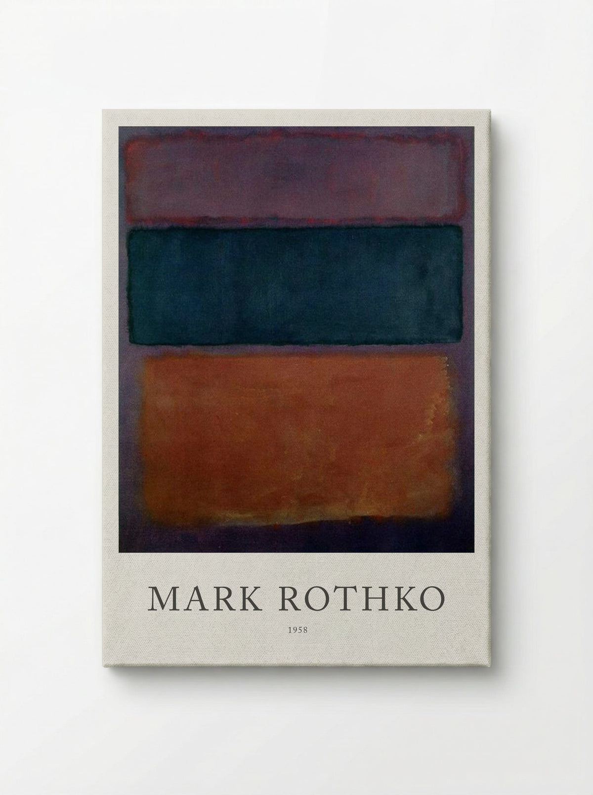 Untitled (Three Rectangles, 1958) - Mark Rothko - Canvas